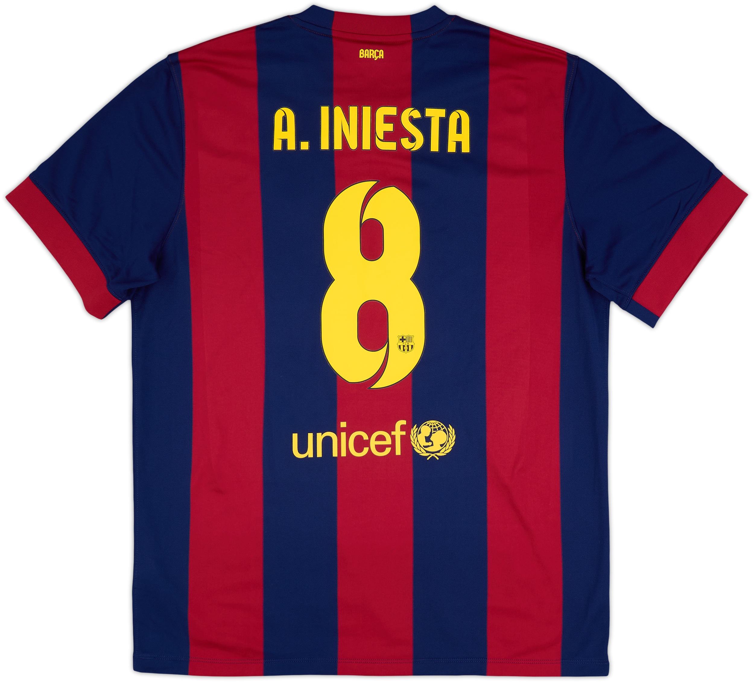 Maillot FC Barcelona 2013/14 Iniesta - Taille S - Nike - Occasion Très Bon état