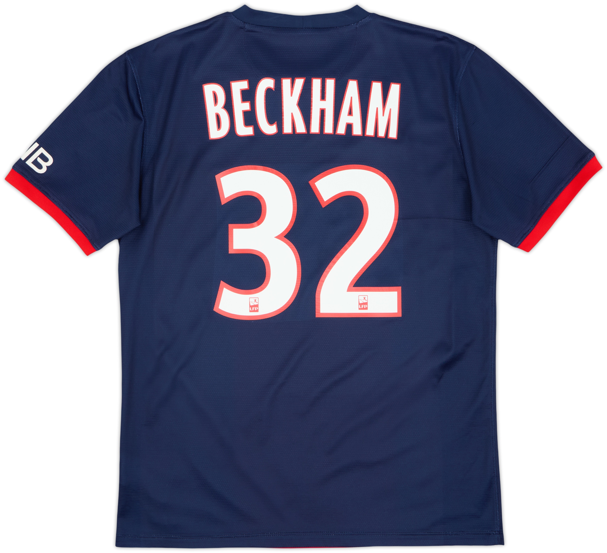 2013-14 Paris Saint-Germain Home Shirt Beckham #32 - 6/10 - (M)