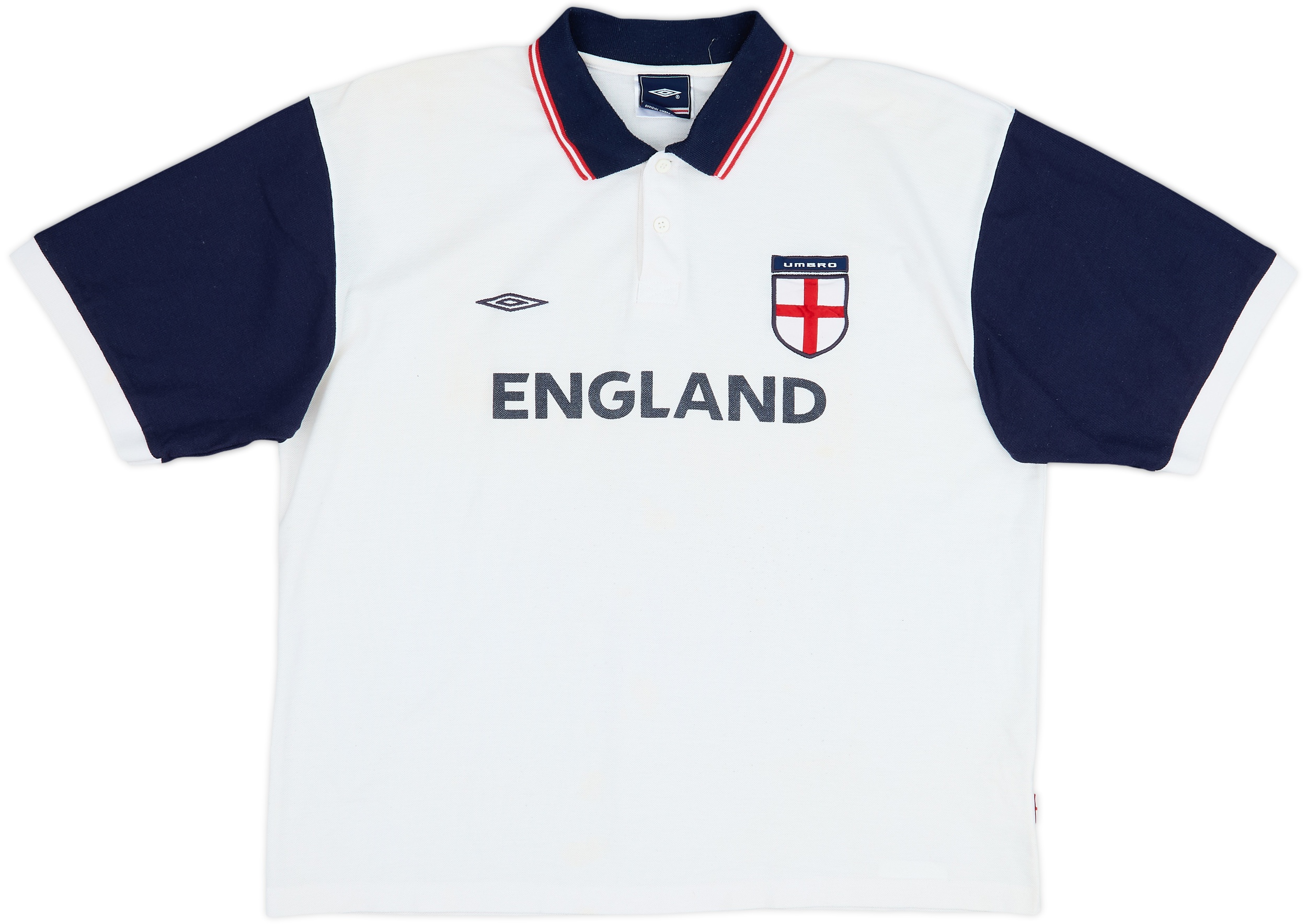 2002-04 England Umbro Polo Shirt - 7/10 - (XL)