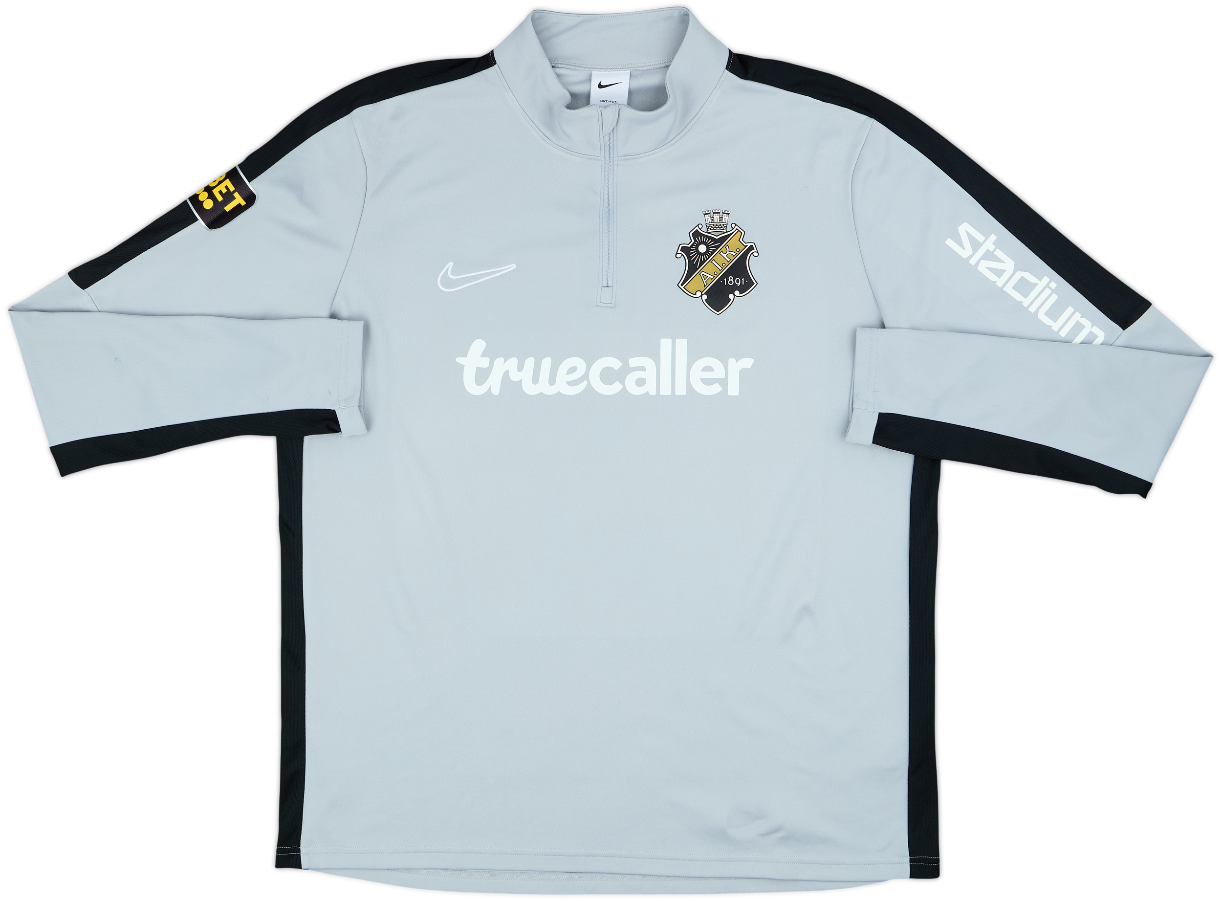 2023-24 AIK Stockholm Player Issue Nike 1/4 Zip Drill Top - 9/10