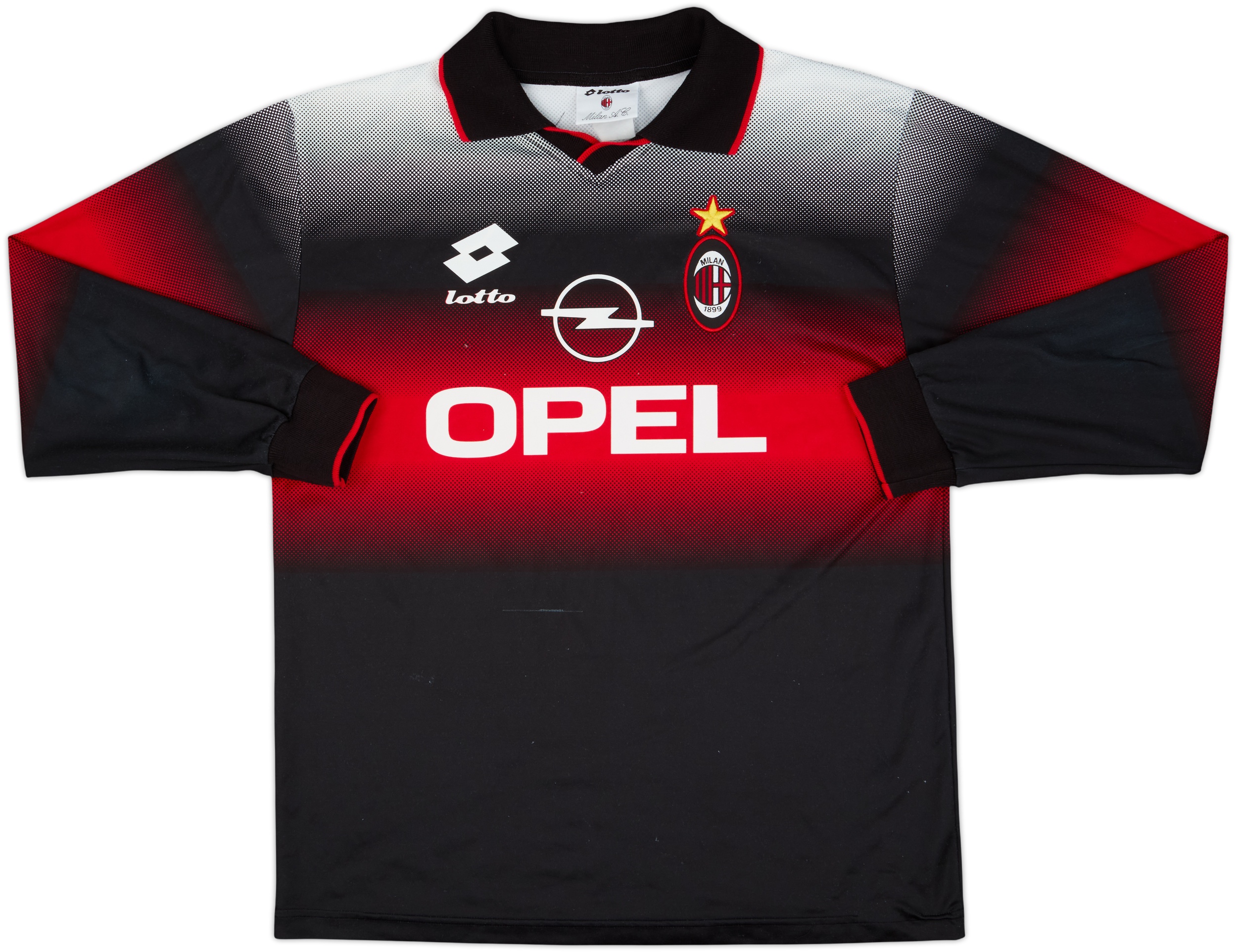 1995-96 AC Milan Lotto Training L/S Shirt - 7/10 - (L)