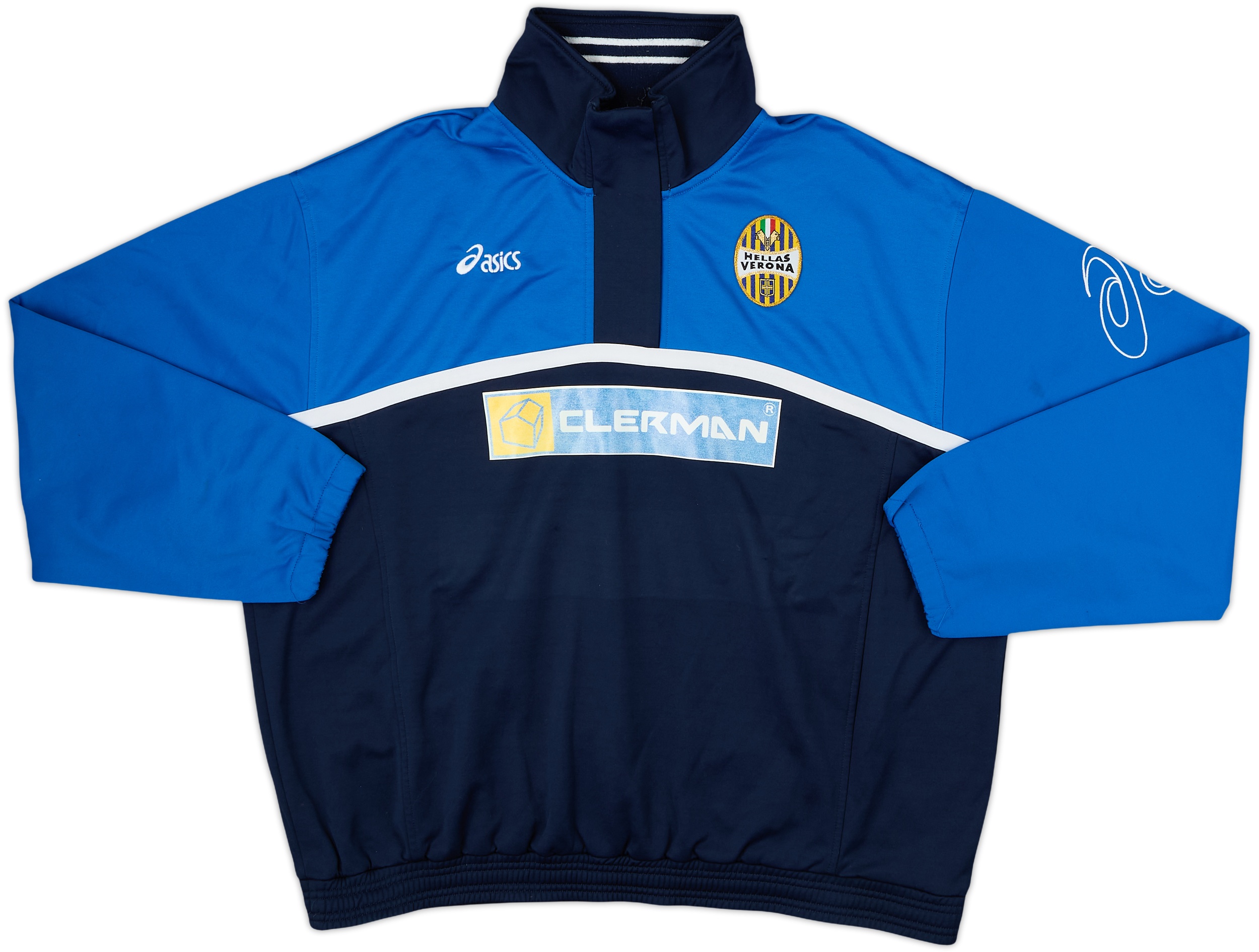 2006-07 Hellas Verona Asics 1/4 Zip Drill Top - 6/10 - (XL)