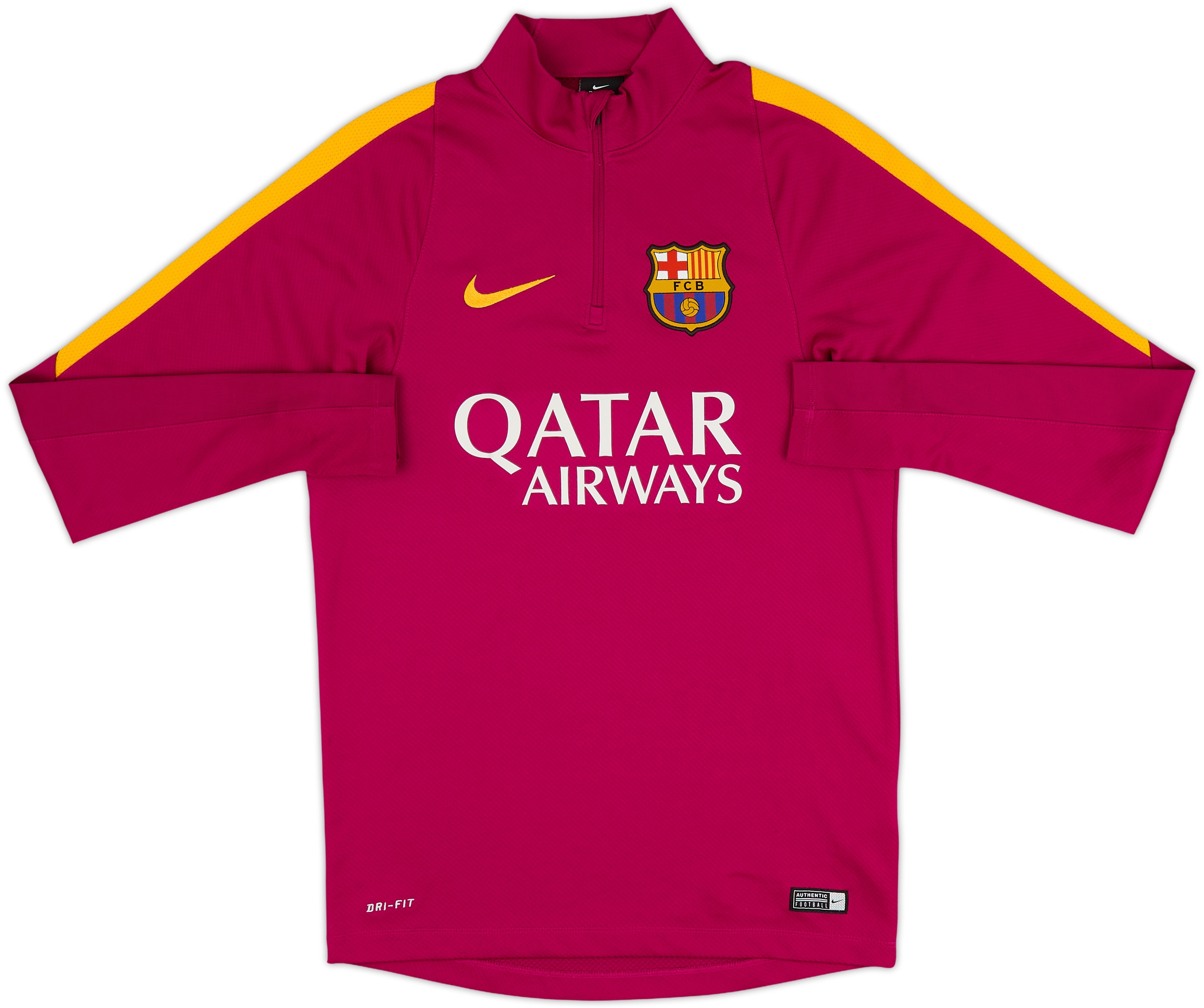 2016-17 Barcelona Nike 1/4 Zip Drill Top - 8/10 - (S)