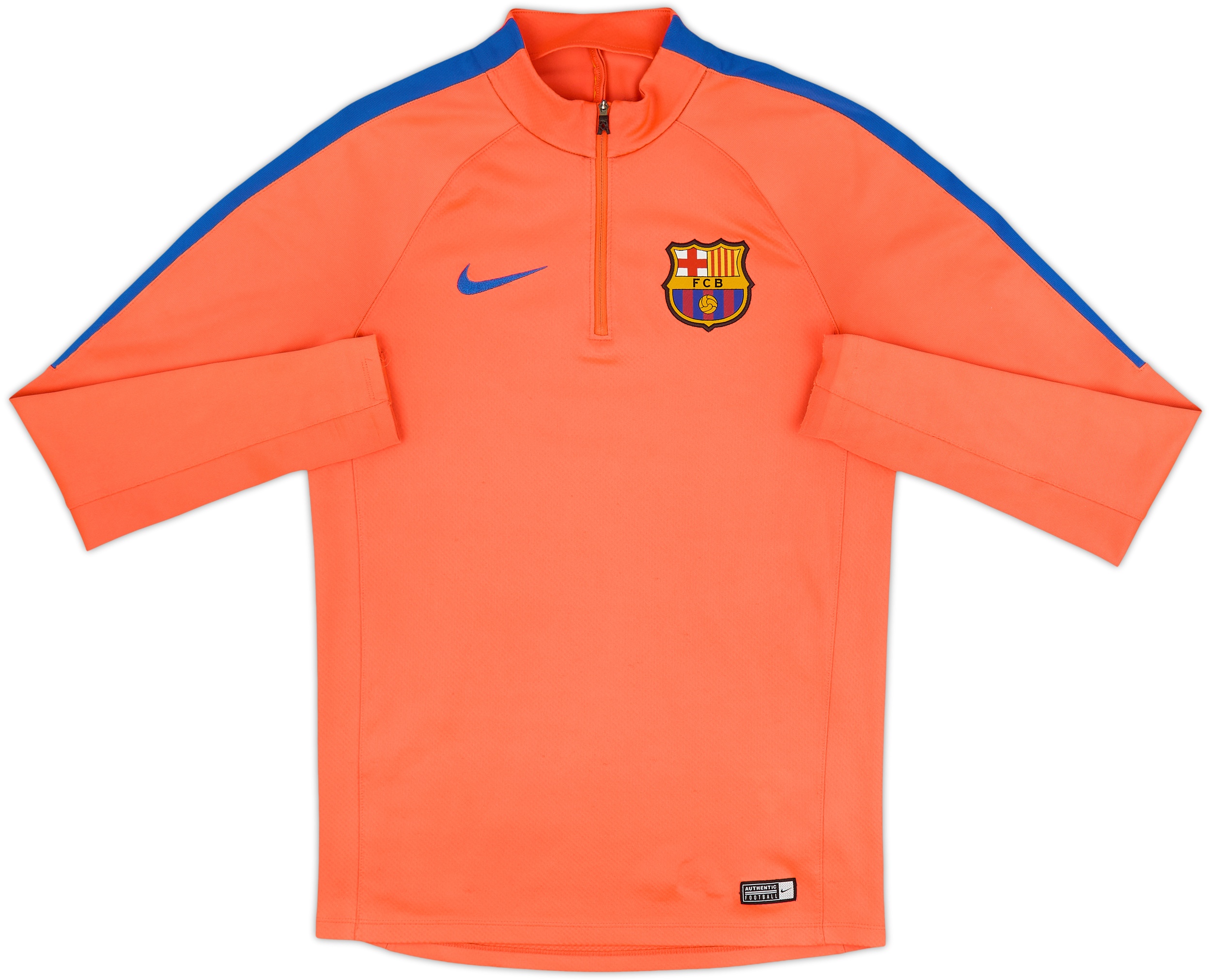 2016-17 Barcelona Nike 1/4 Zip Drill Top - 5/10 - (S)