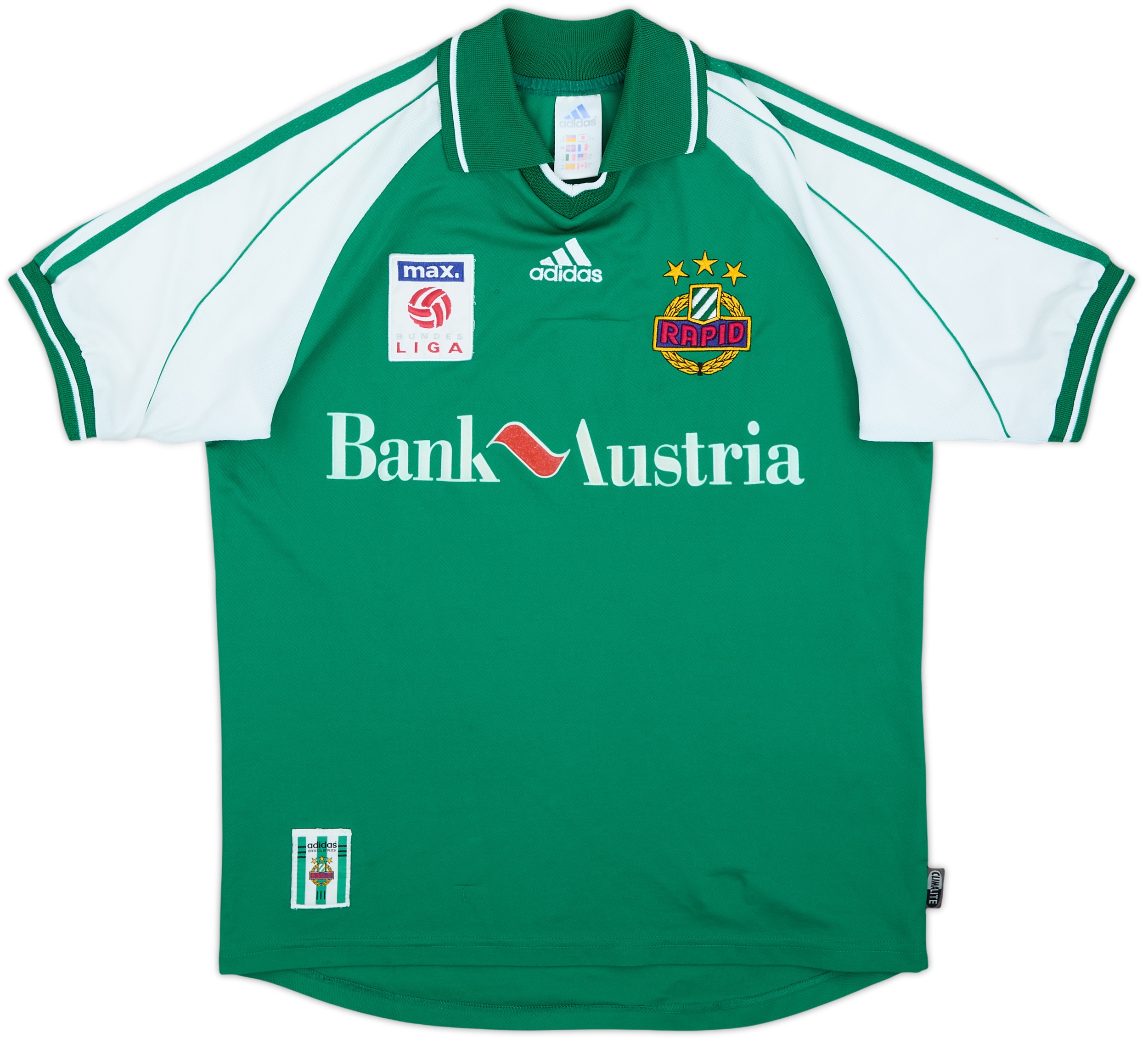 Maillot SK Rapid Vienna 1998-1999 Manches Longues - Taille XL, Occasion