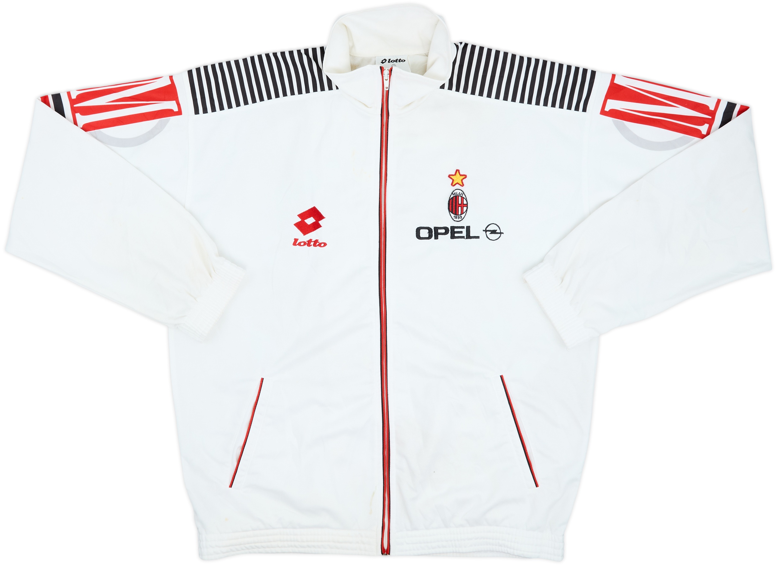 1995-96 AC Milan Lotto Track Jacket - 6/10 - (XL)