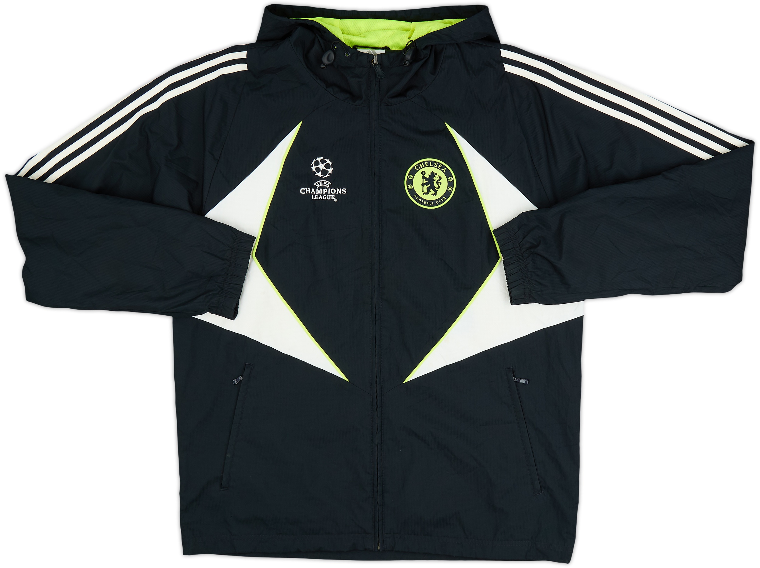 2007-08 Chelsea adidas CL Hooded Track Jacket - 8/10 - (L)