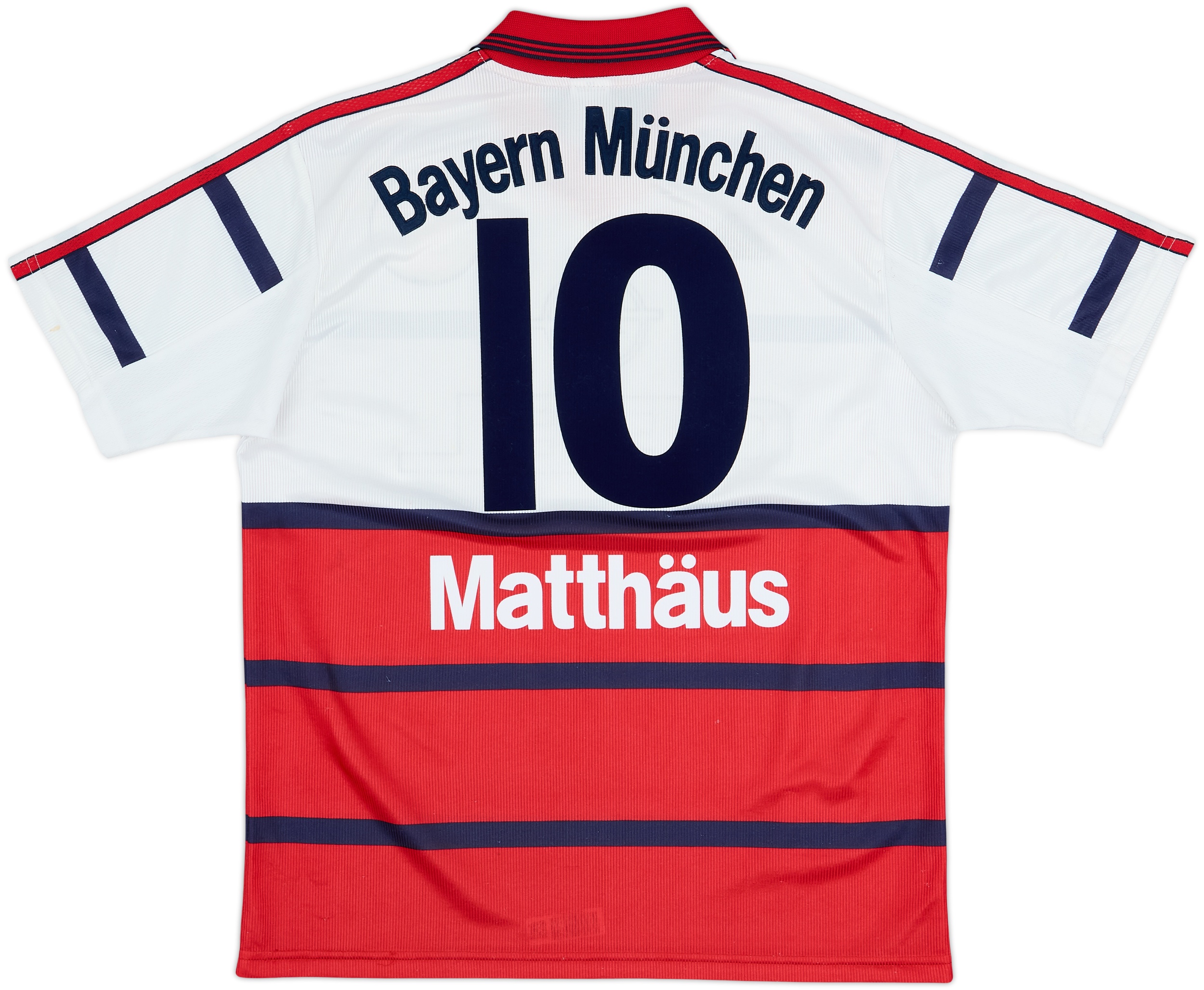 1998-00 Bayern Munich Away Shirt Matthaus #10 - 7/10 - (XL.Boys)