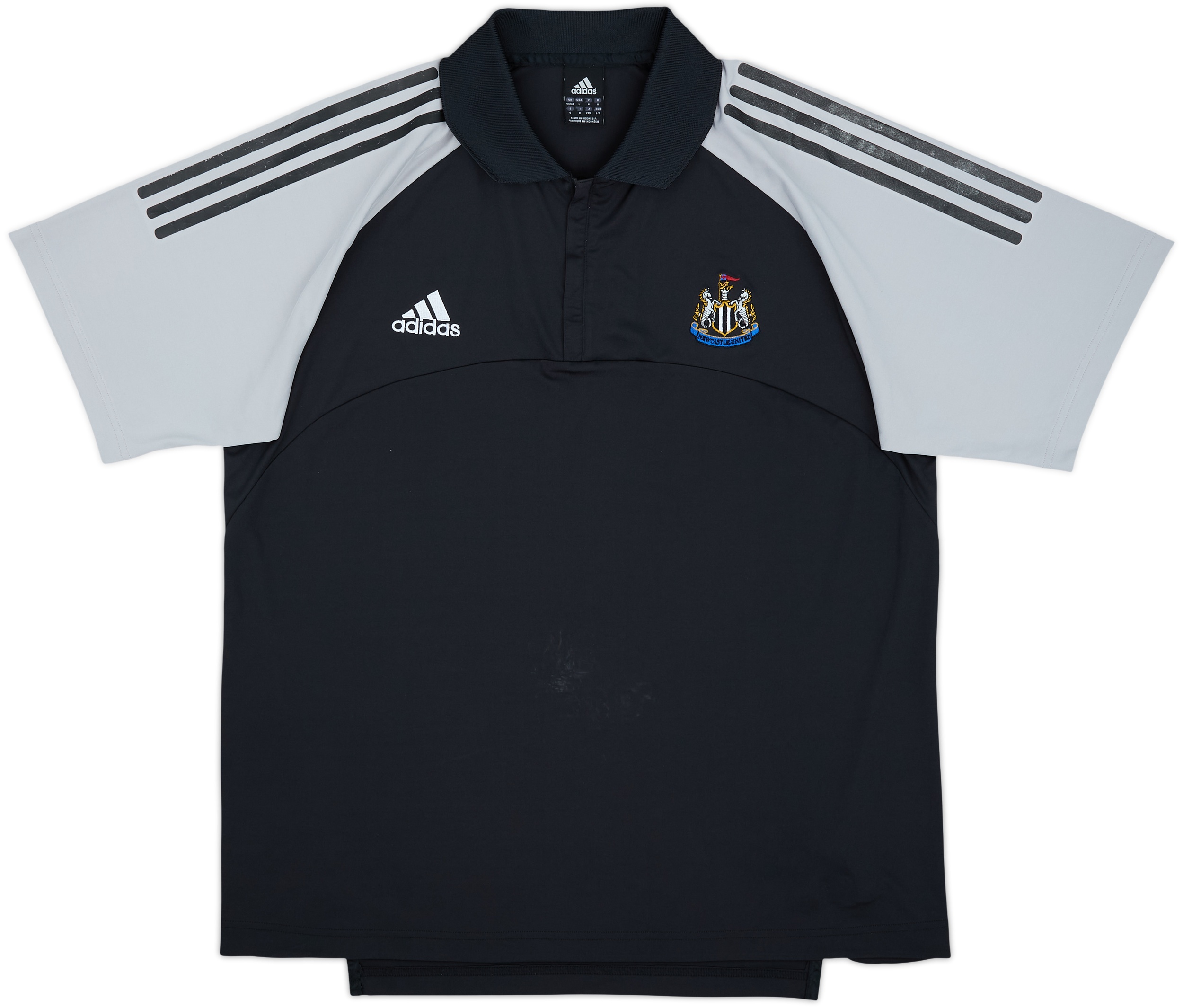 2002-03 Newcastle United adidas 1/4 Zip Polo Shirt - 7/10 - (L/XL)
