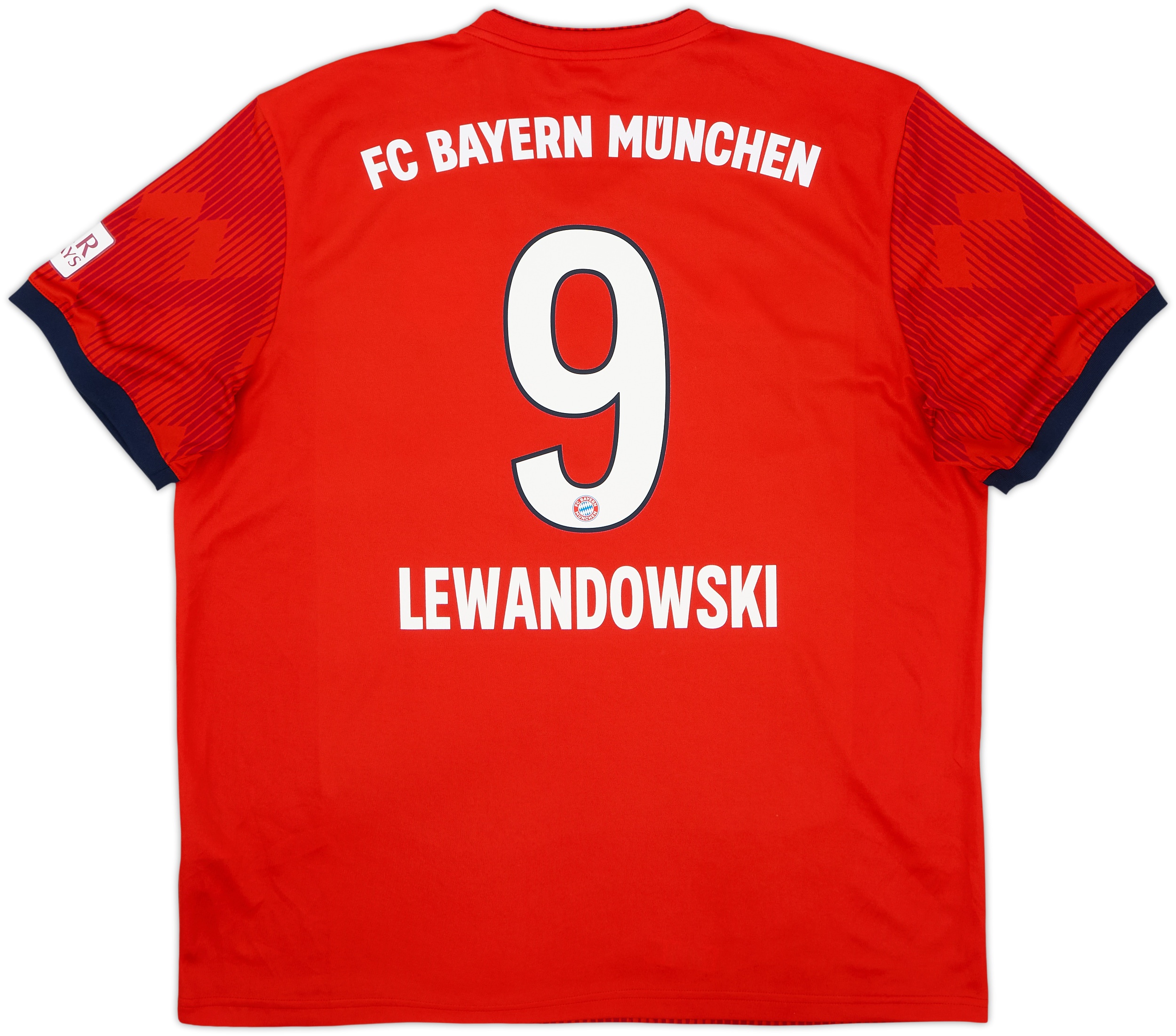 2018-19 Bayern Munich Home Shirt Lewandowski #9 - 9/10 - (XL)