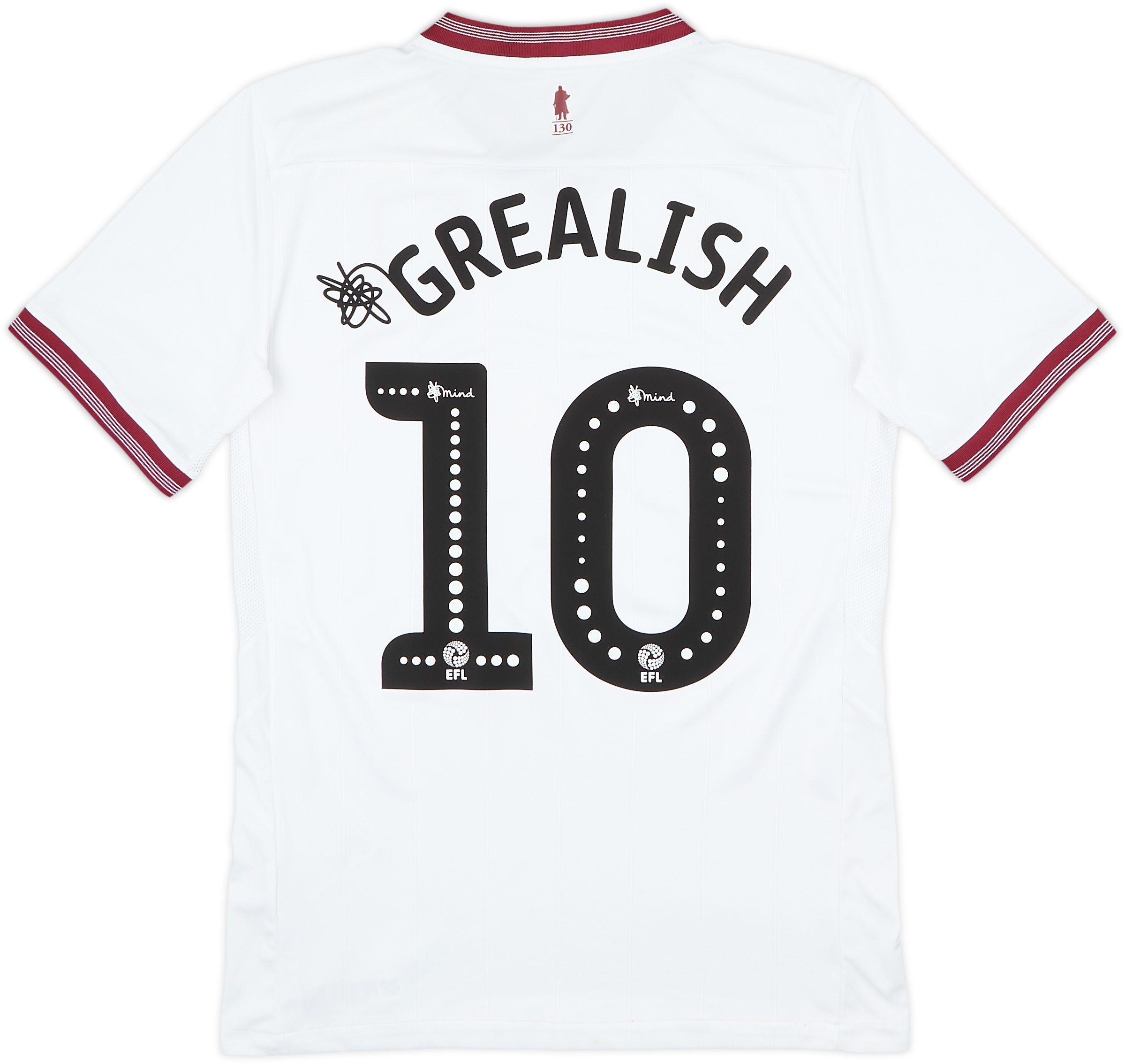 2018-19 Aston Villa Away Shirt Grealish #10 - 6/10 - (S)