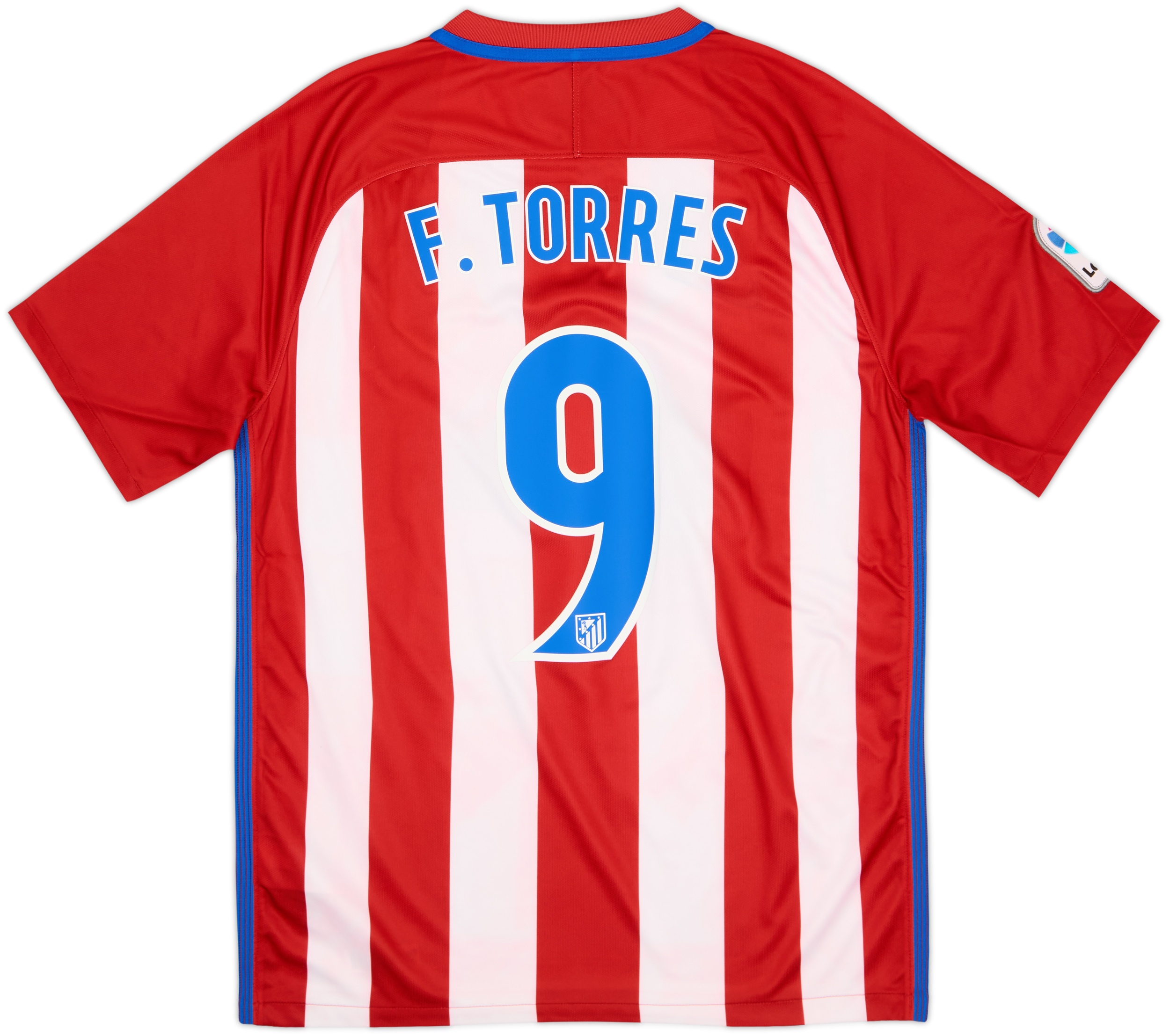 2016-17 Atletico Madrid Home Shirt Torres #9 - 6/10 - (M)