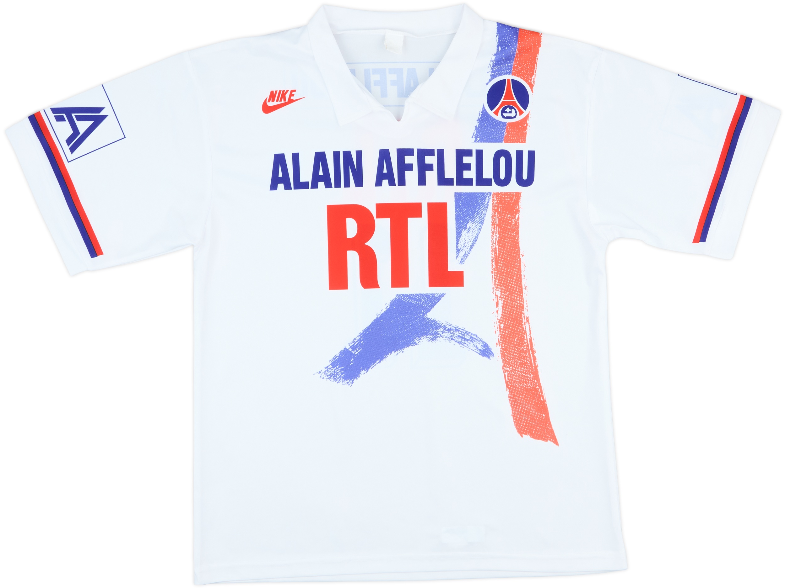 1990-91 Paris Saint-Germain Home Shirt #11 - 9/10 - (M)