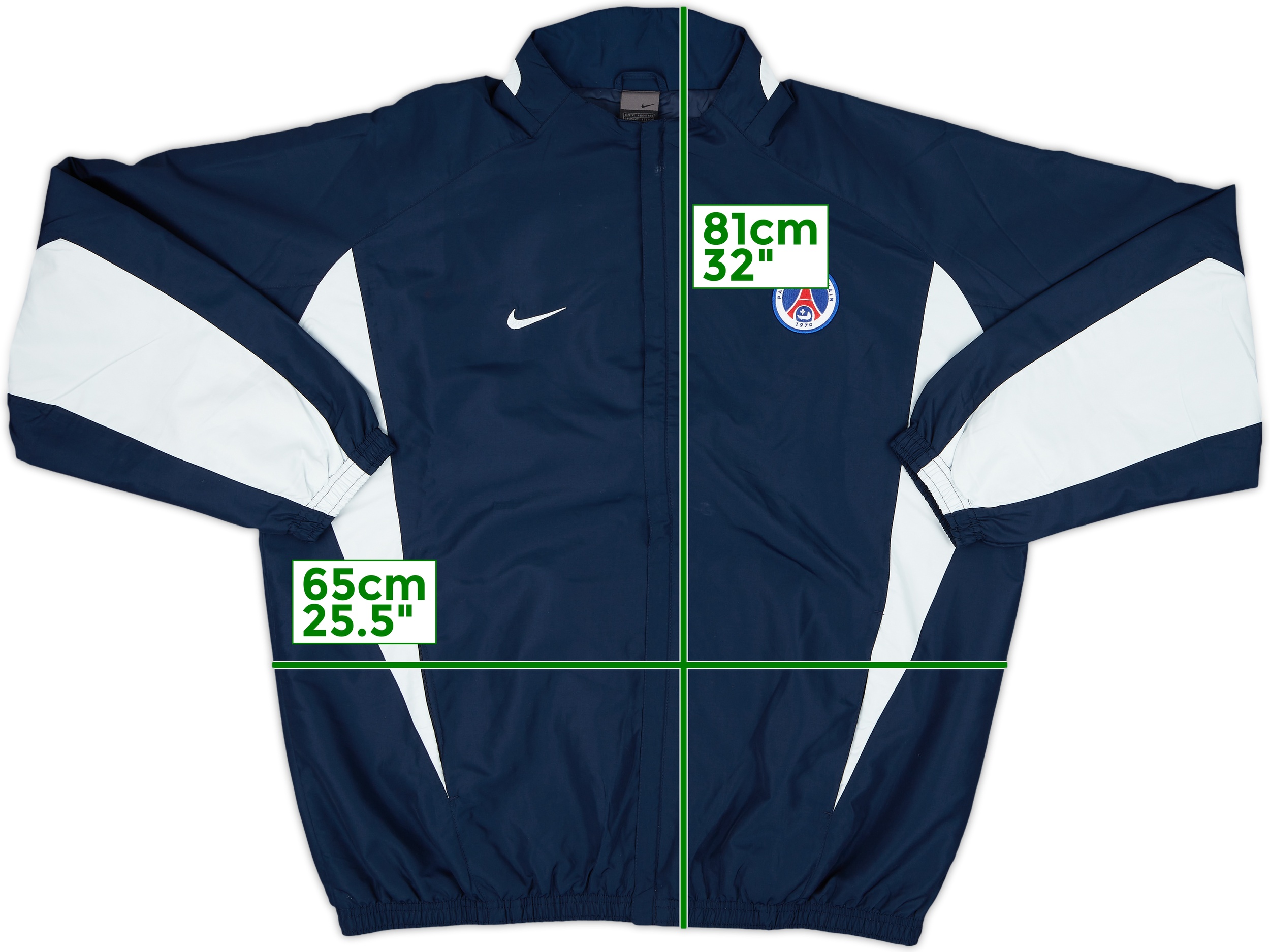 2002-03 Paris Saint-Germain Nike Track Jacket - 8/10 - (XL) 2002-03 Paris Saint-Germain Nike Track Jacket - 8/10 - (XL)