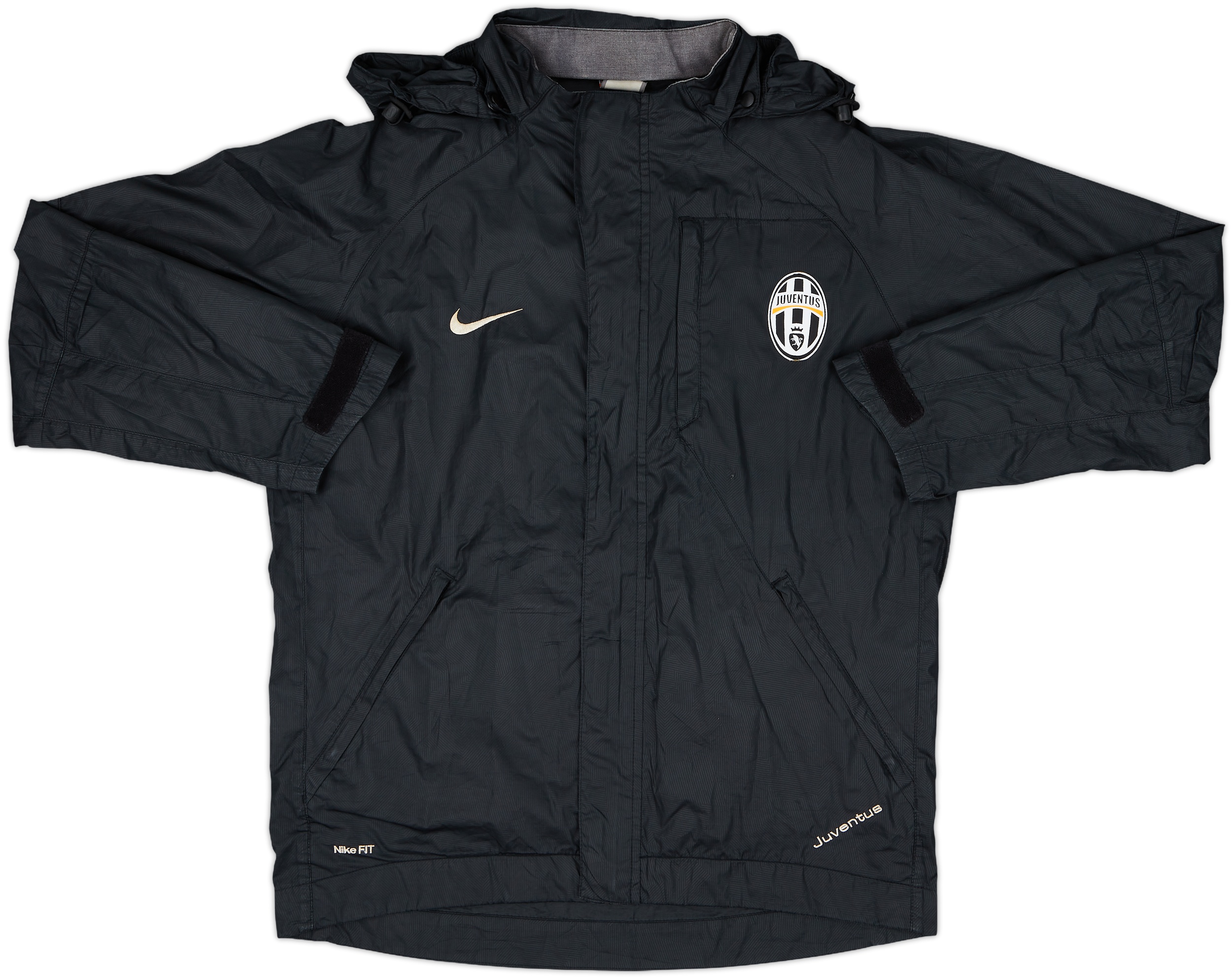 2007-08 Juventus Nike Hooded Rain Jacket - 5/10 - (S) 2007-08 Juventus Nike Hooded Rain Jacket - 5/10 - (S)