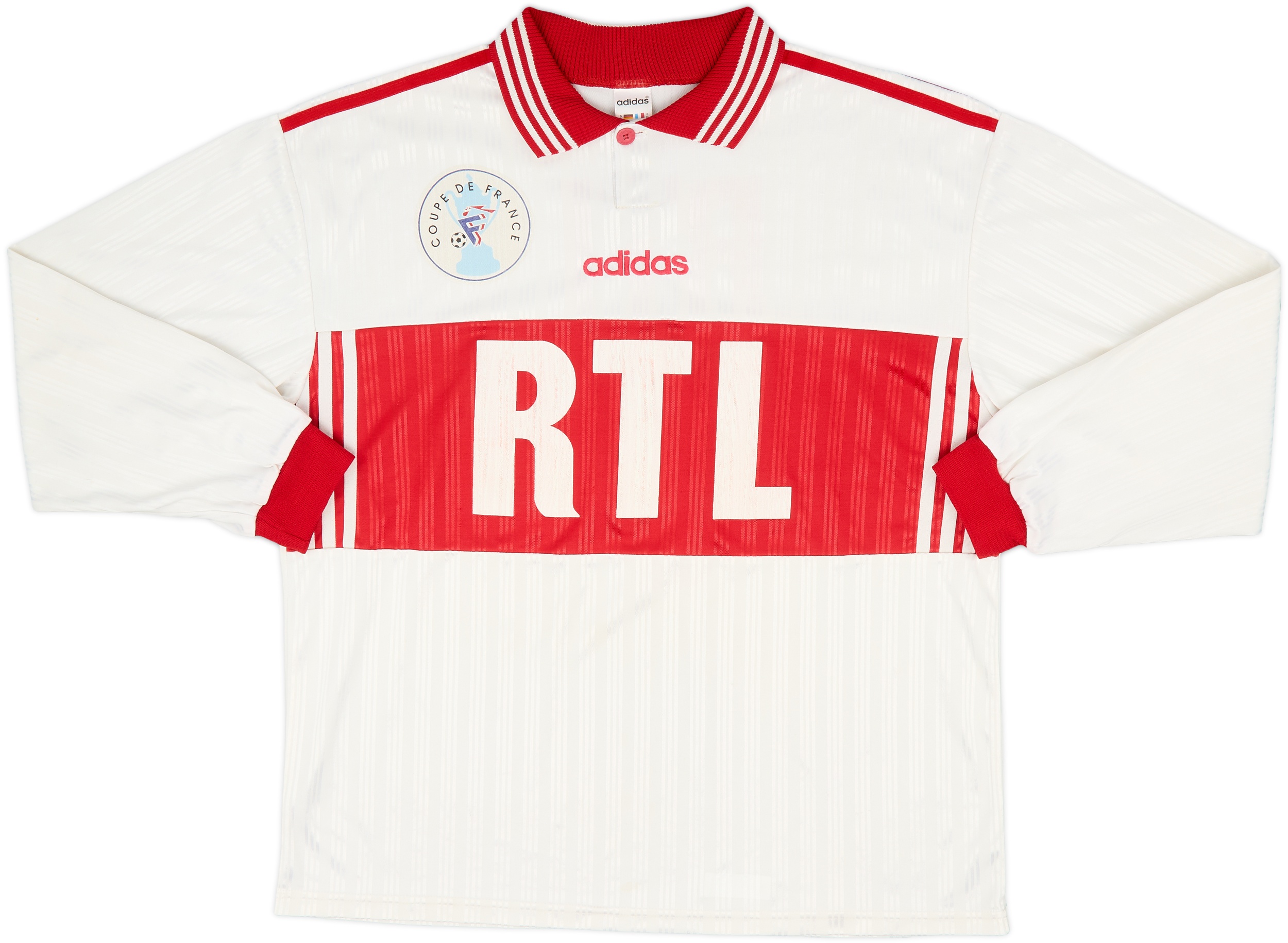 1990s Coupe de France Home L/S Shirt #7 - 8/10 - (XL) 1990s Coupe de France Home L/S Shirt #7 - 8/10 - (XL)