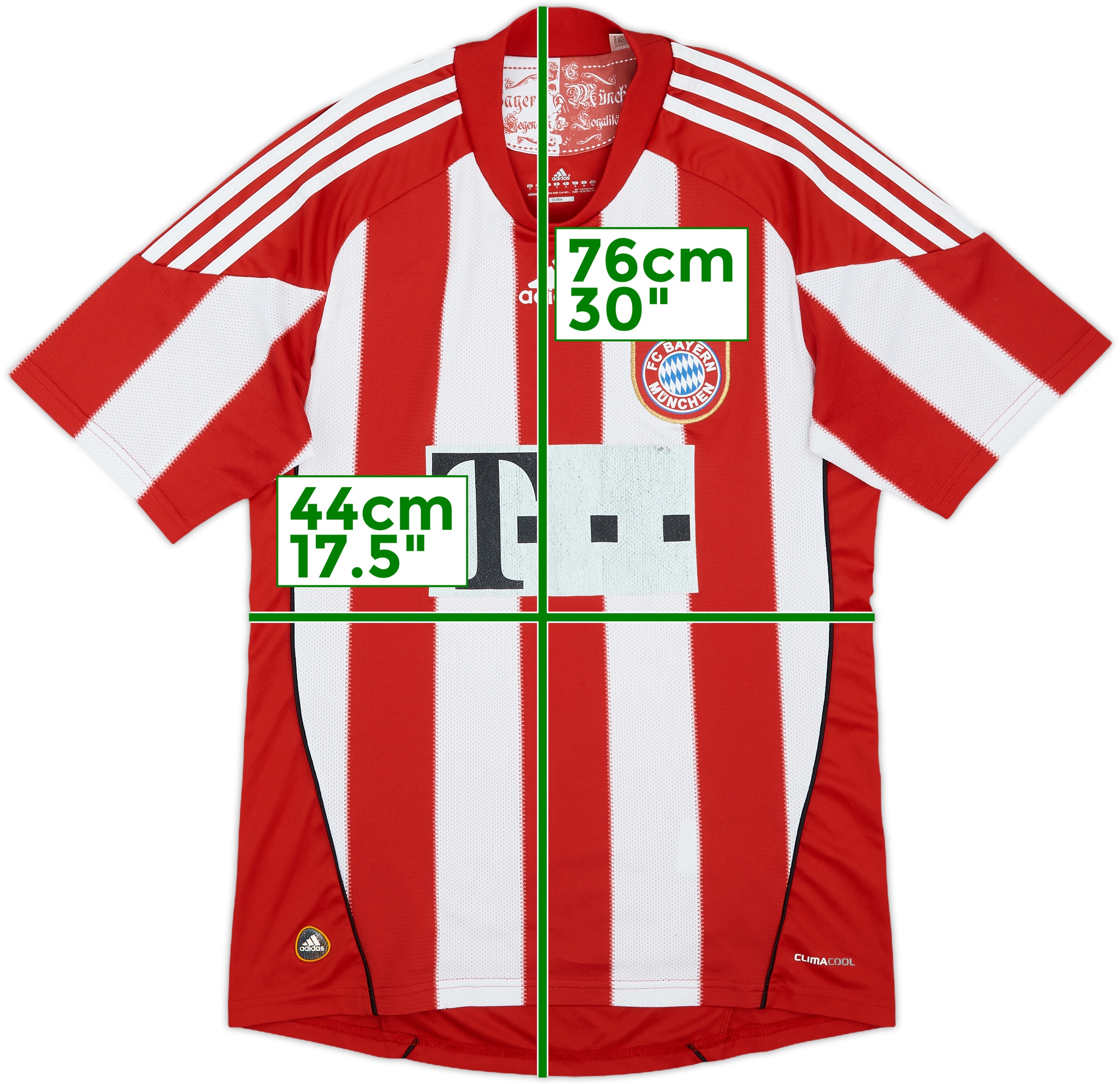 10-11 FC Bayern Munich Game shirt バイエルン 2010-11 Bayern Munich Home Shirt - 5/10 - (S)