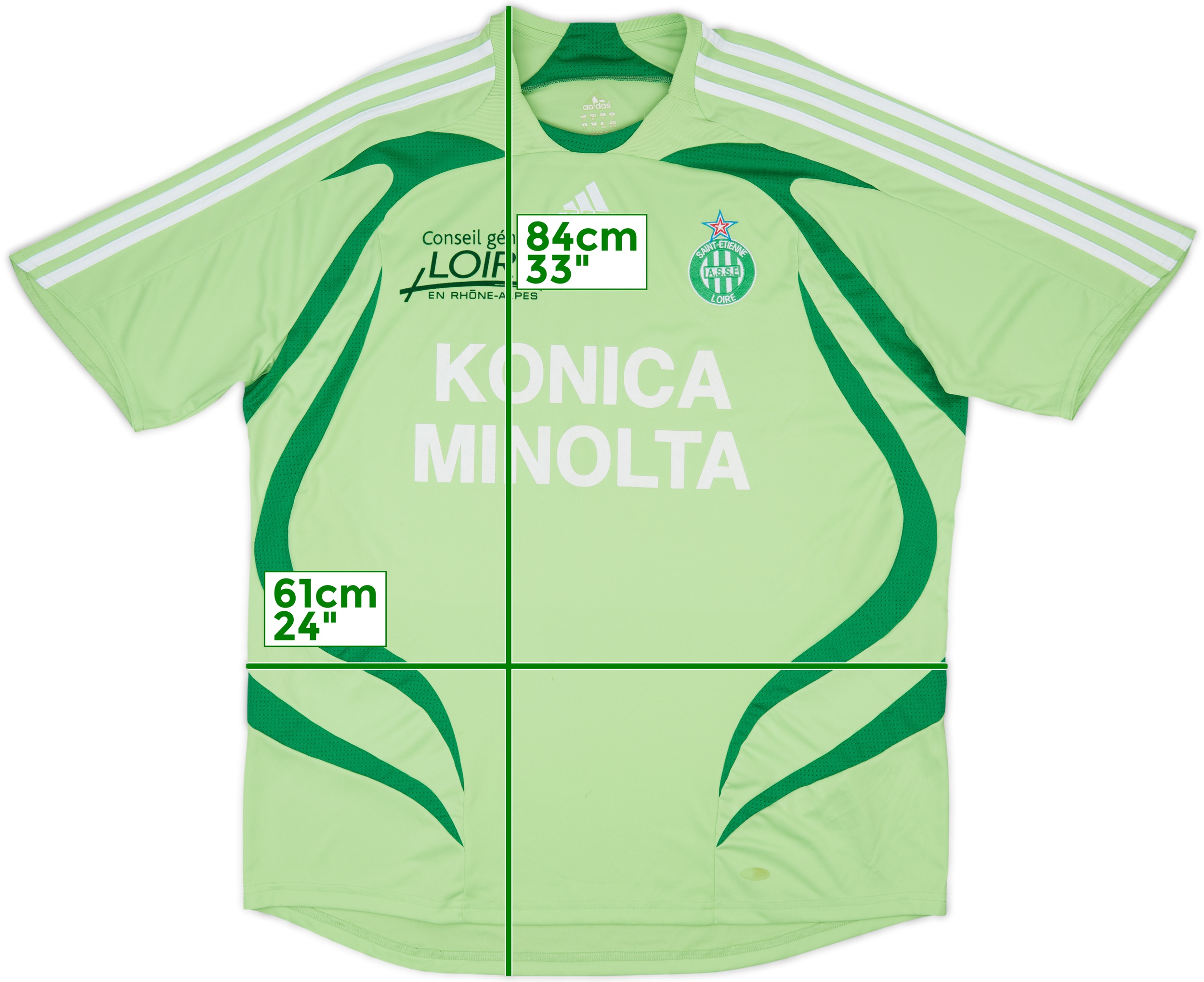 【レア】サンテティエンヌ 2000-01 Saint Etienne シャツ 2000-01 Saint Etienne Home L/S Shirt - 6/10 - (L)