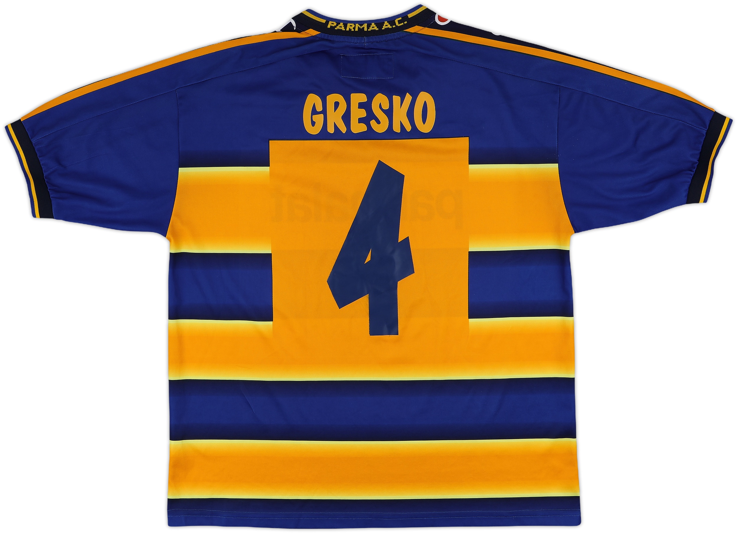 2001-02 Parma Home Shirt Gresko #4 - 6/10 - (M)