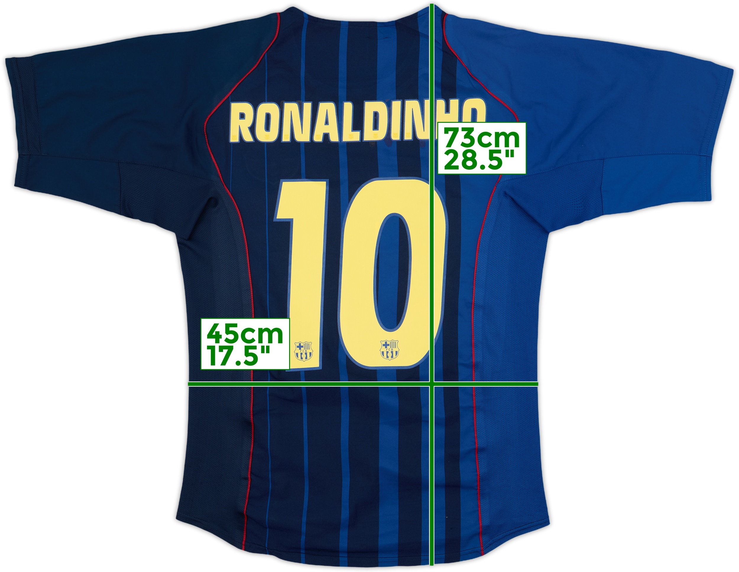 FC Barcelona Ronaldinho 10 シャツ FC Barcelona jersey RONALDINHO 10 shirt 2003 Football Soccer