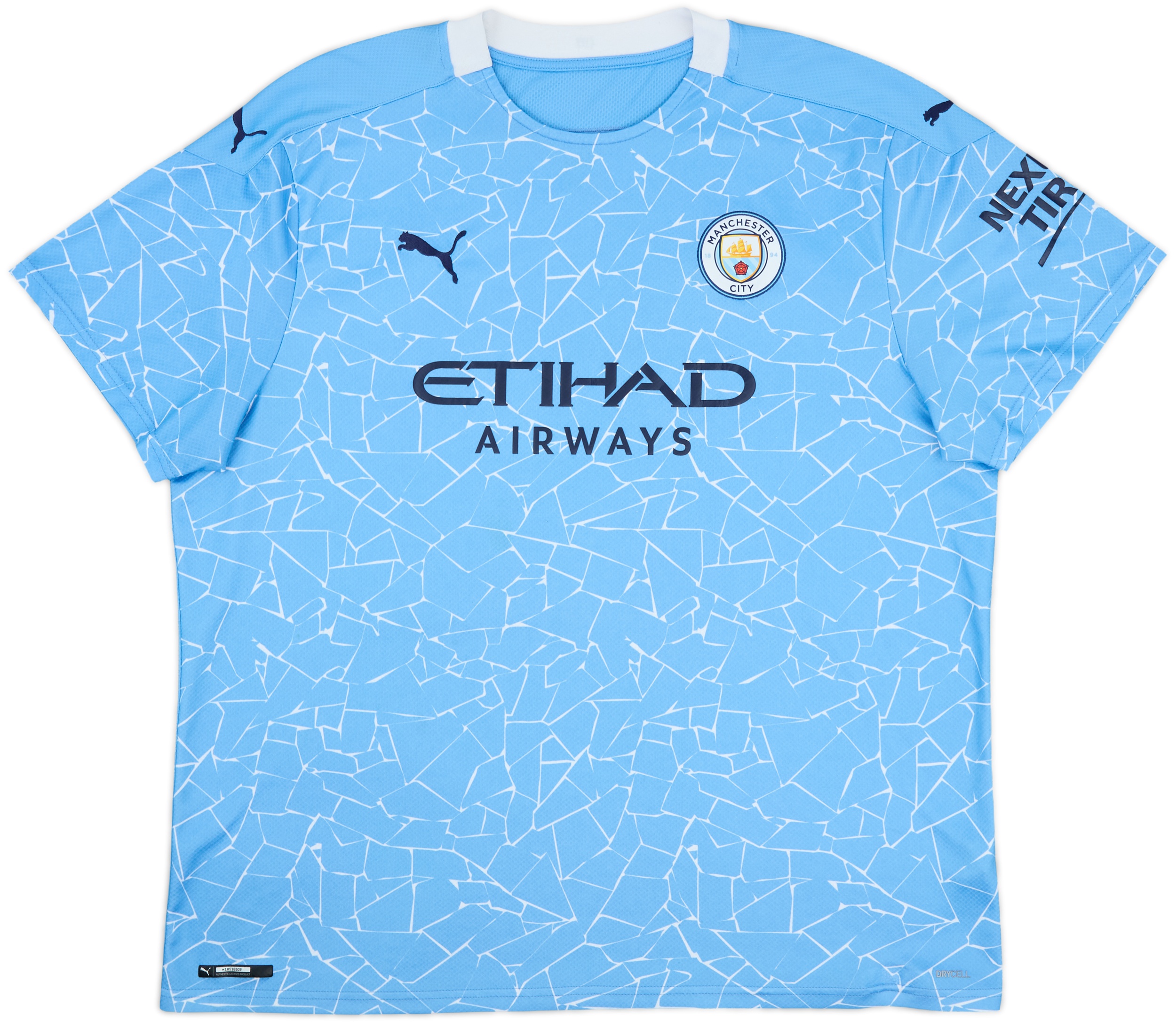 2020-21 Manchester City Home Shirt De Bruyne #17 - 8/10 - (3XL)
