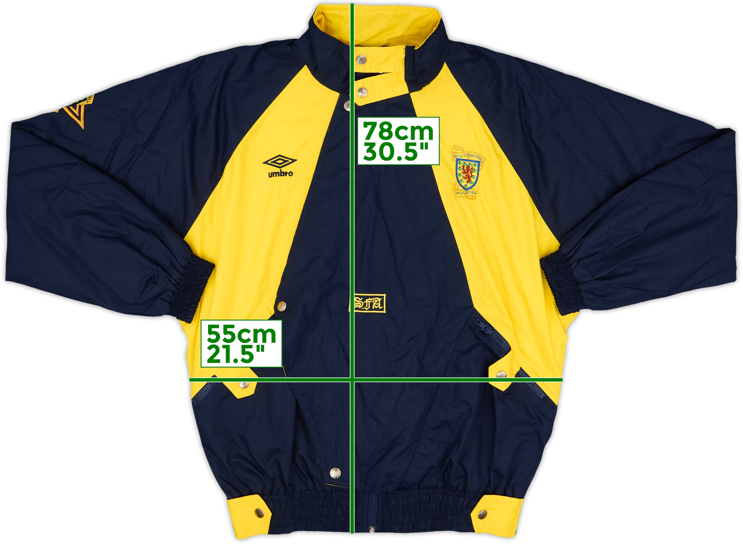 【1990-92 Umbro Scotland tracktop jacket】 1990-92 Scotland Umbro Tracksuit - 8/10 - (XL)