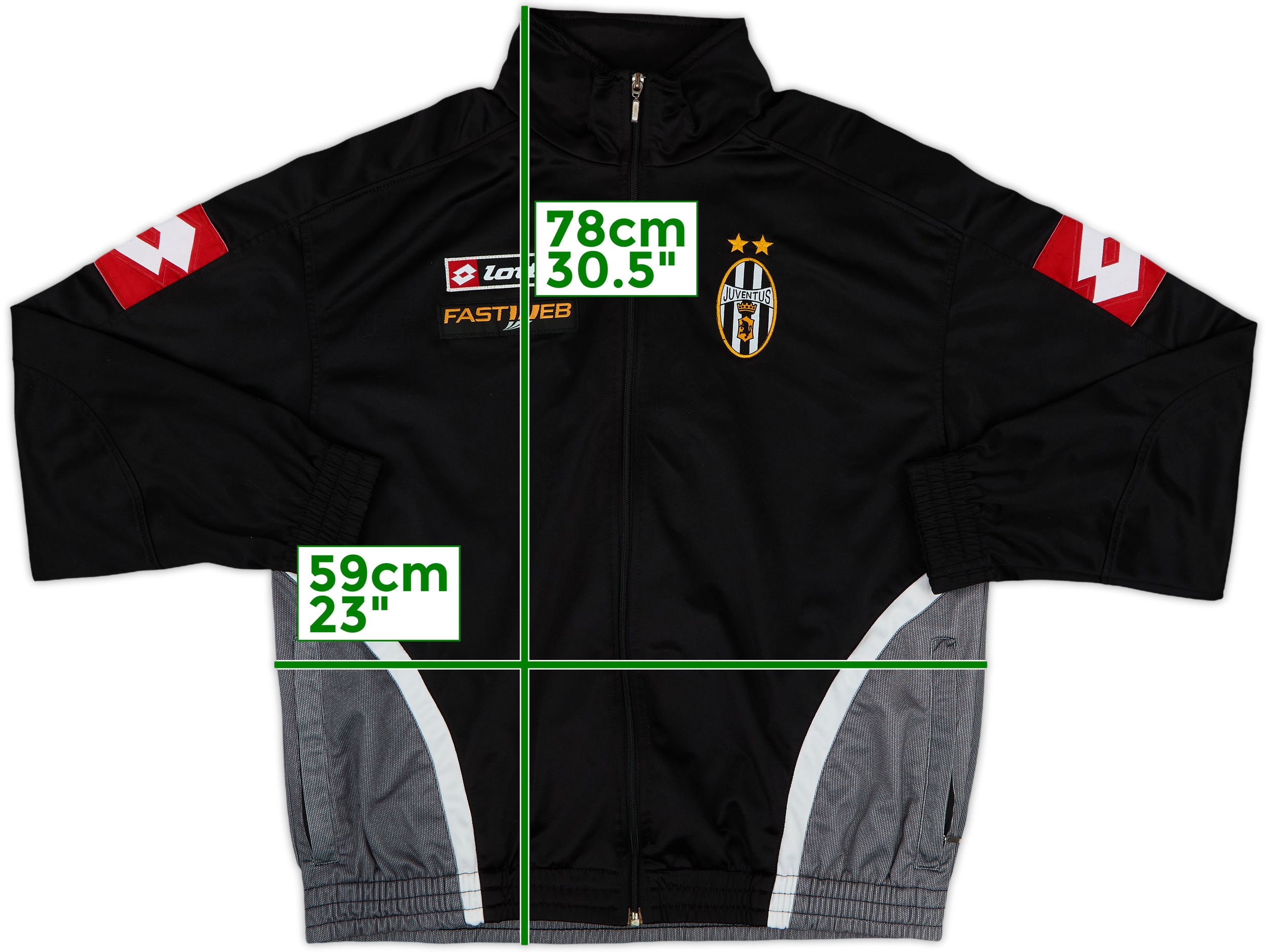 2001-02 Juventus Lotto Track Jacket - 8/10 - (XL)