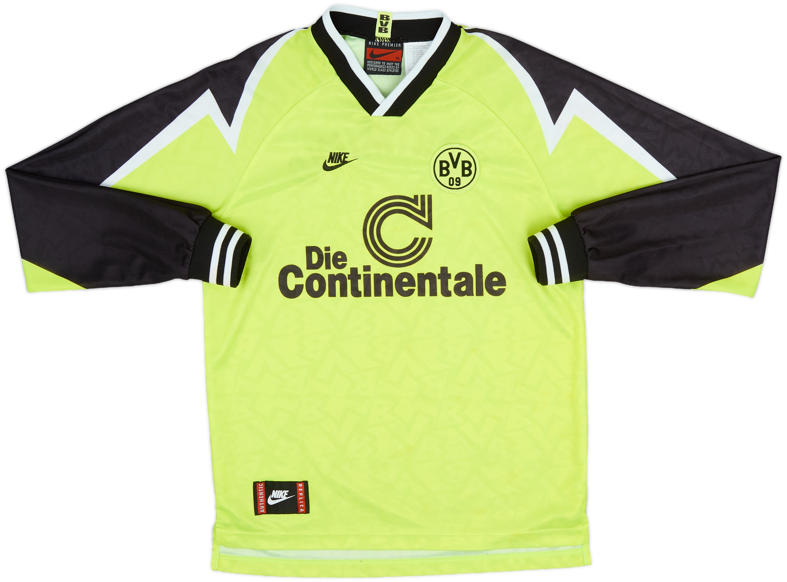 USED】90'S NIKE 95/96 DORTMUND FOOTBALL SHIRT |