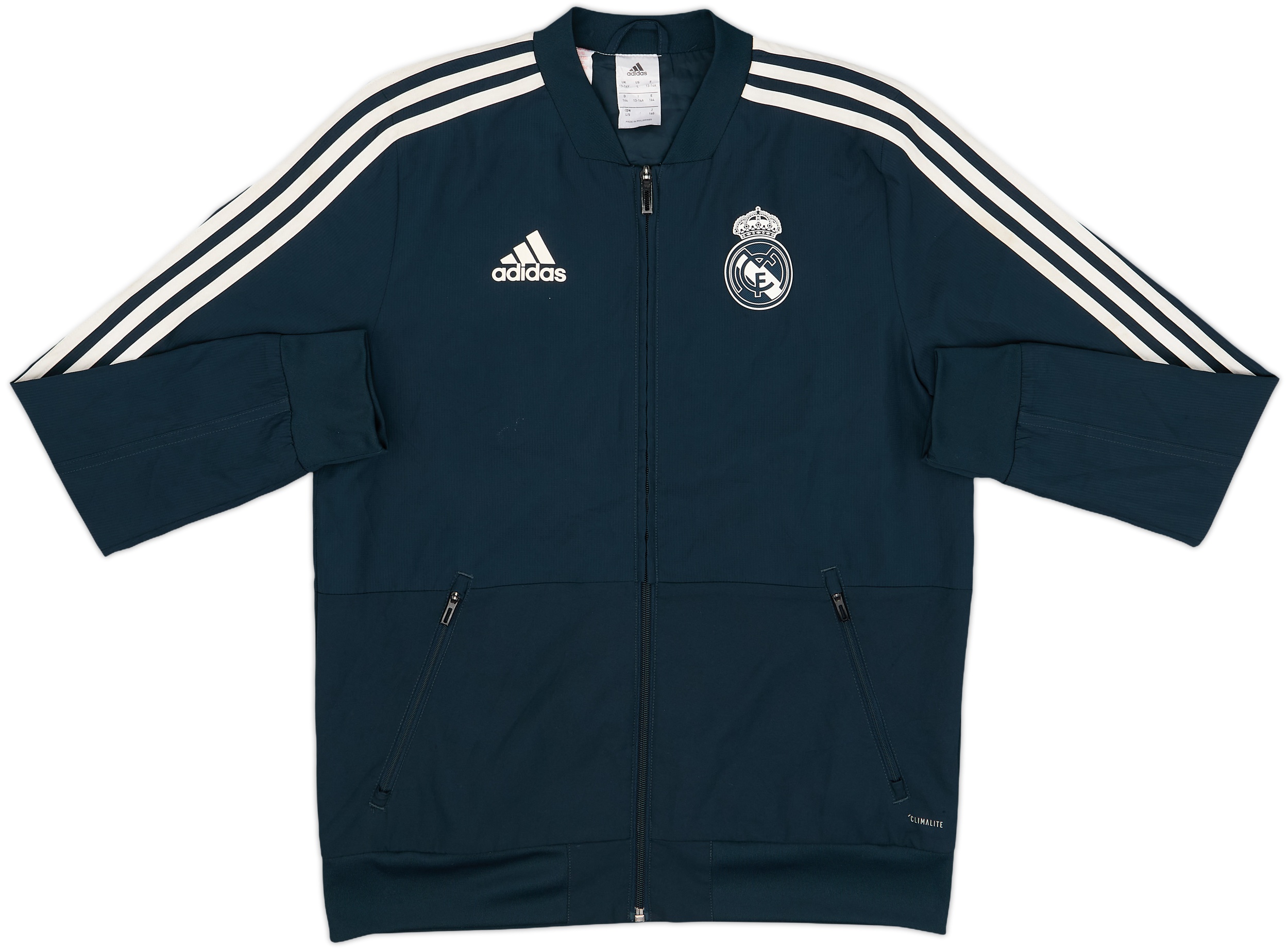 2018-19 Real Madrid adidas Track Jacket - 8/10 - (L.Boys)