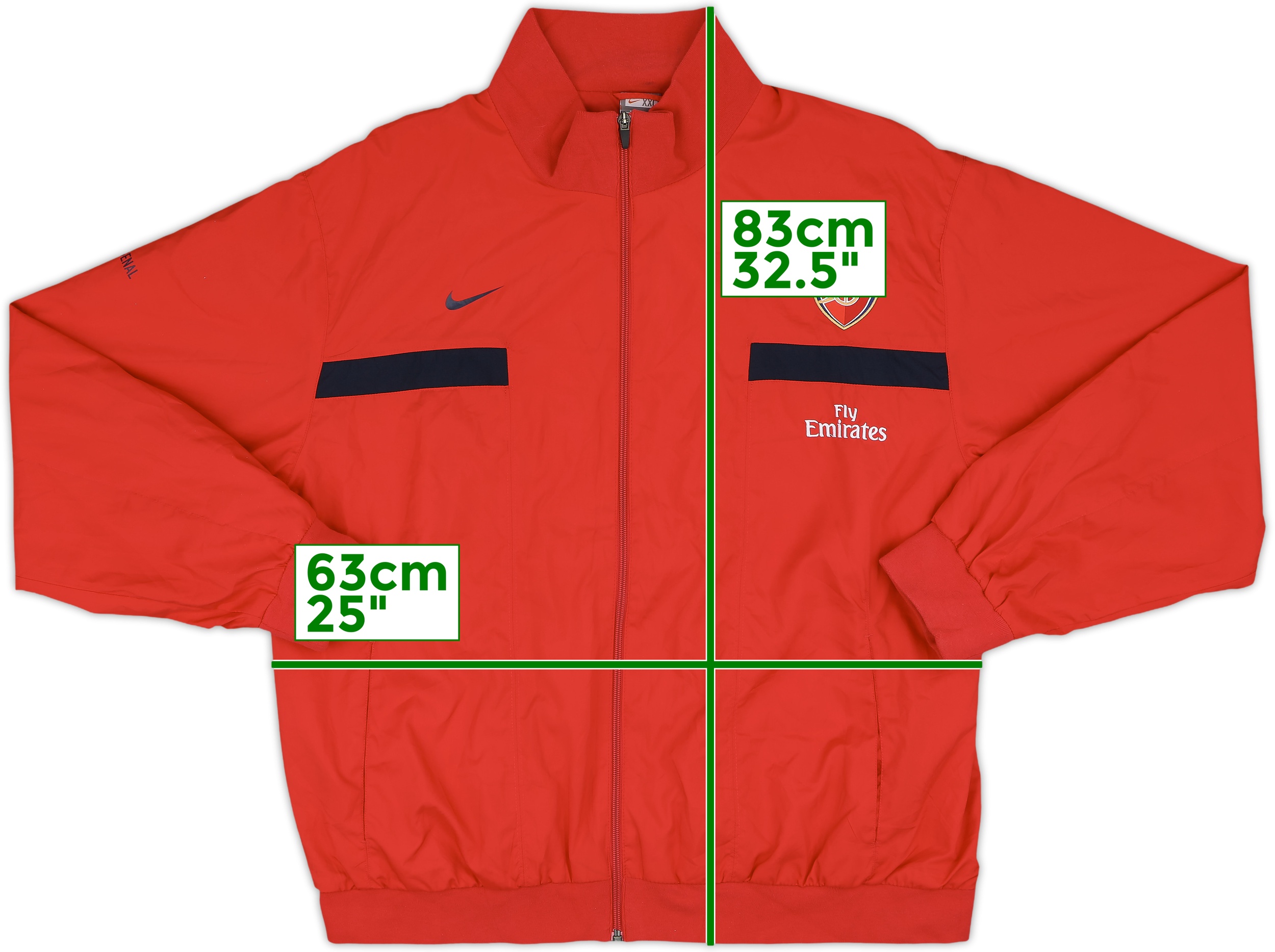 2008-09 Arsenal Nike Track Jacket - 8/10 - (XXL)