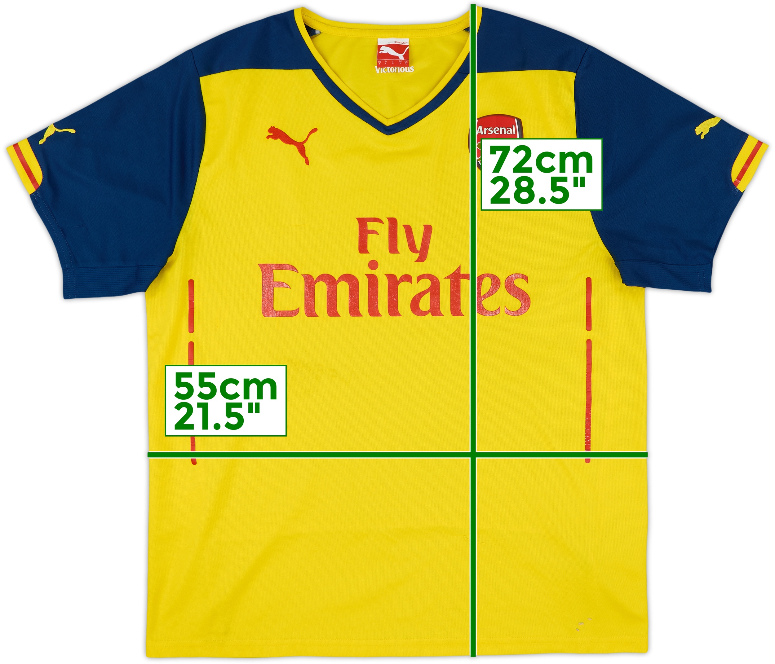 ウェア Arsenal 14-15 Away shirt Puma Longsleeve 2014-15-arsenal-vintage-puma-