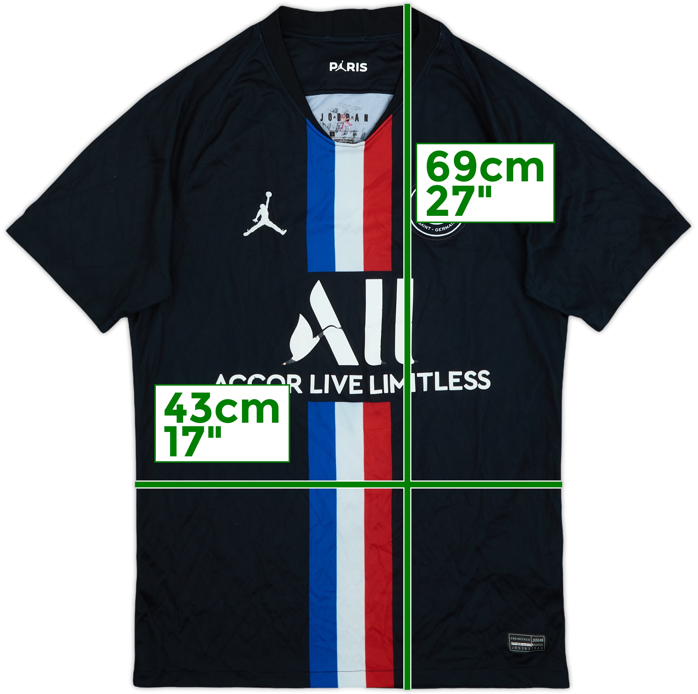 ジョーダン PSG プラクティスシャツ Lサイズ メッシ - メルカリ