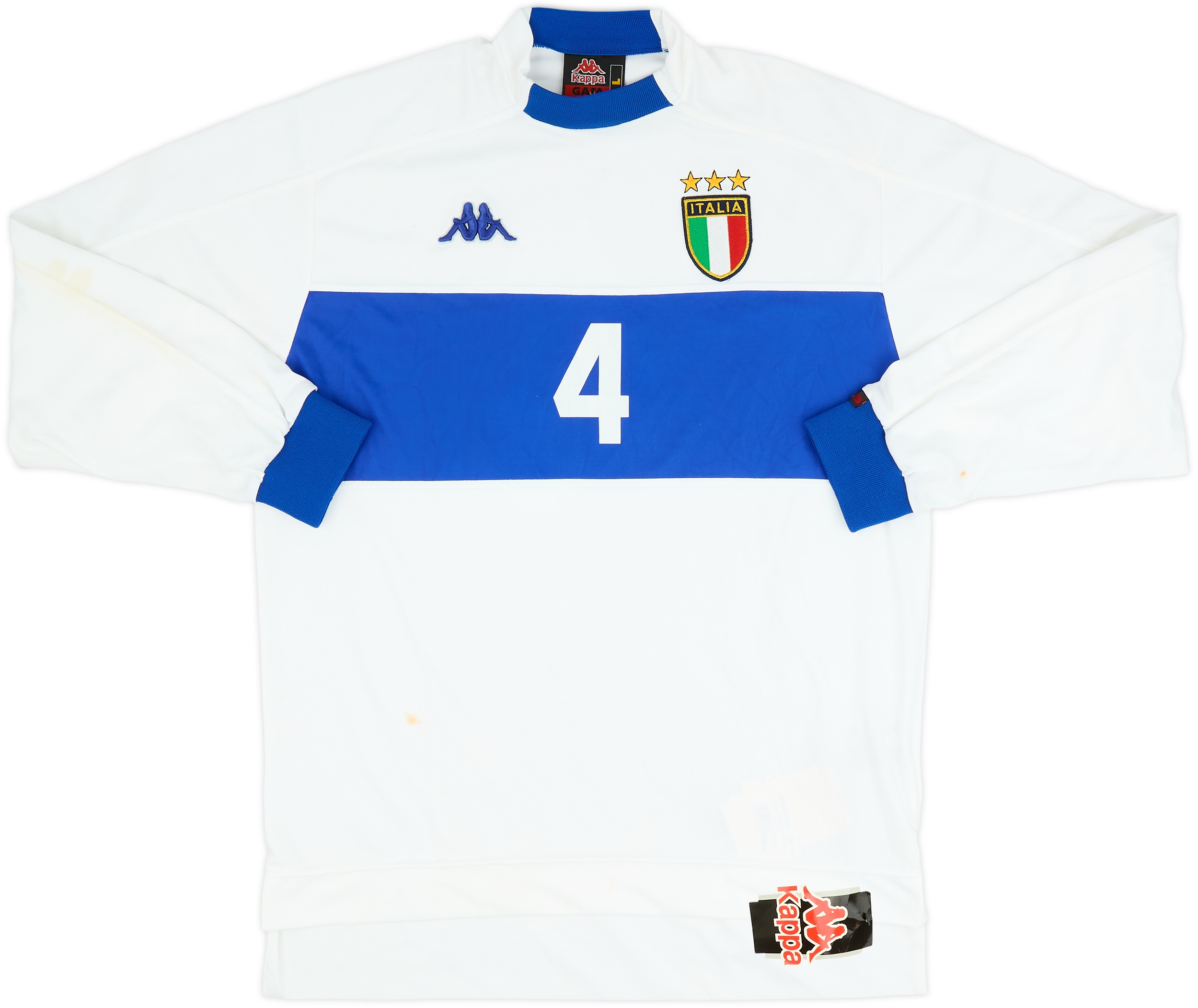 1998-00 Italy Player Issue Away L/S Shirt #4 (L)