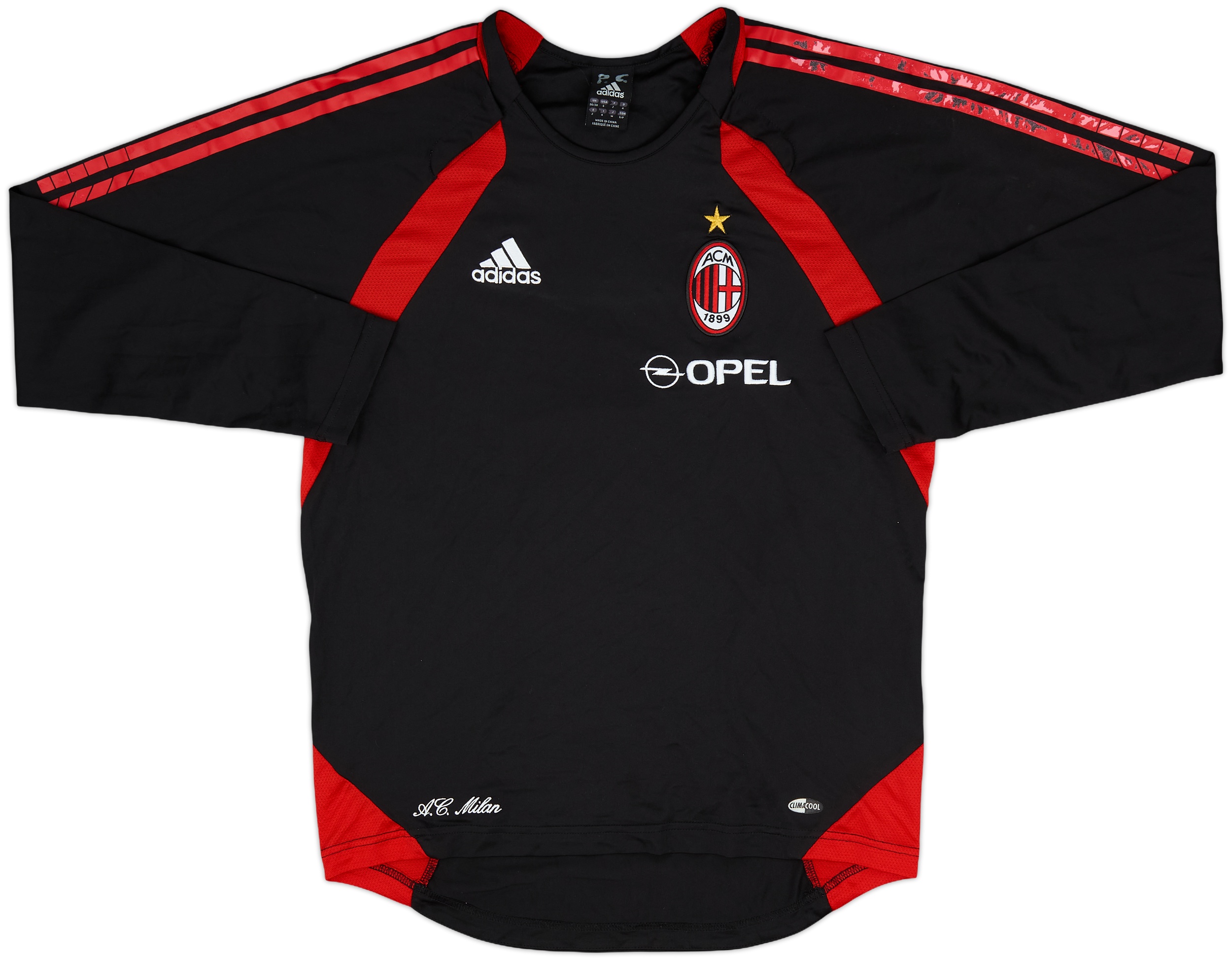 2006-07 AC Milan adidas Training L/S Shirt - 6/10 - (S)