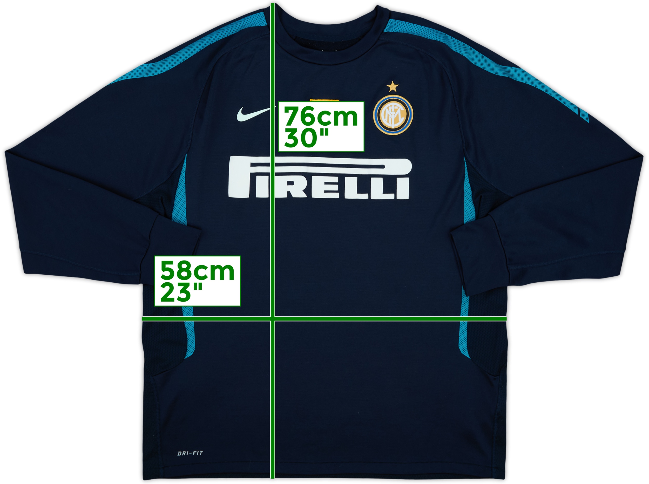 2010-11 Inter Milan Nike Drill Top - 8/10 - (XL)
