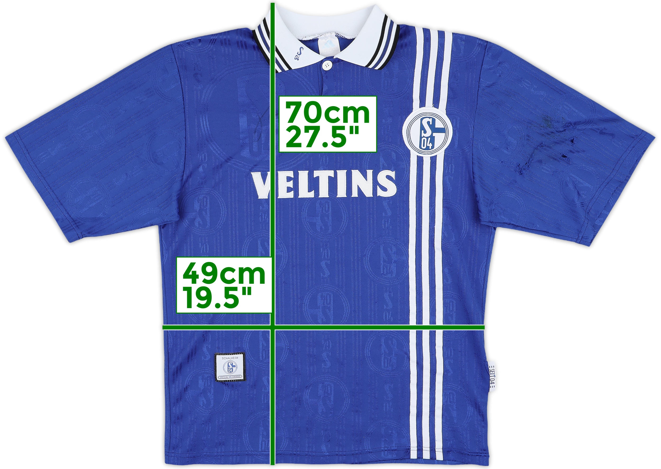1997-98 Schalke Signed Home Shirt - 5/10 - (S)