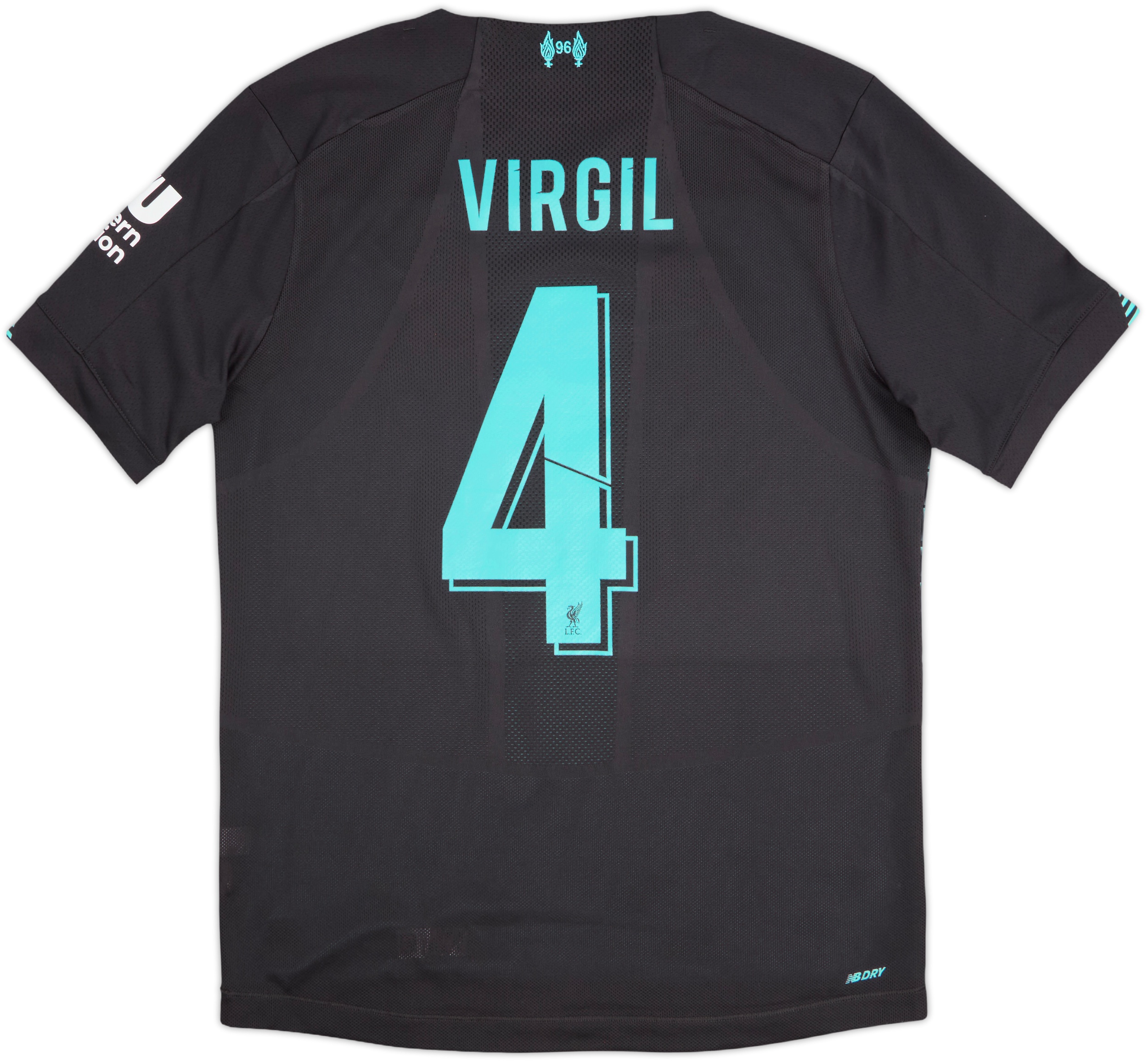 2019-20 Liverpool Third Shirt Virgil #4 - 9/10 - (M)