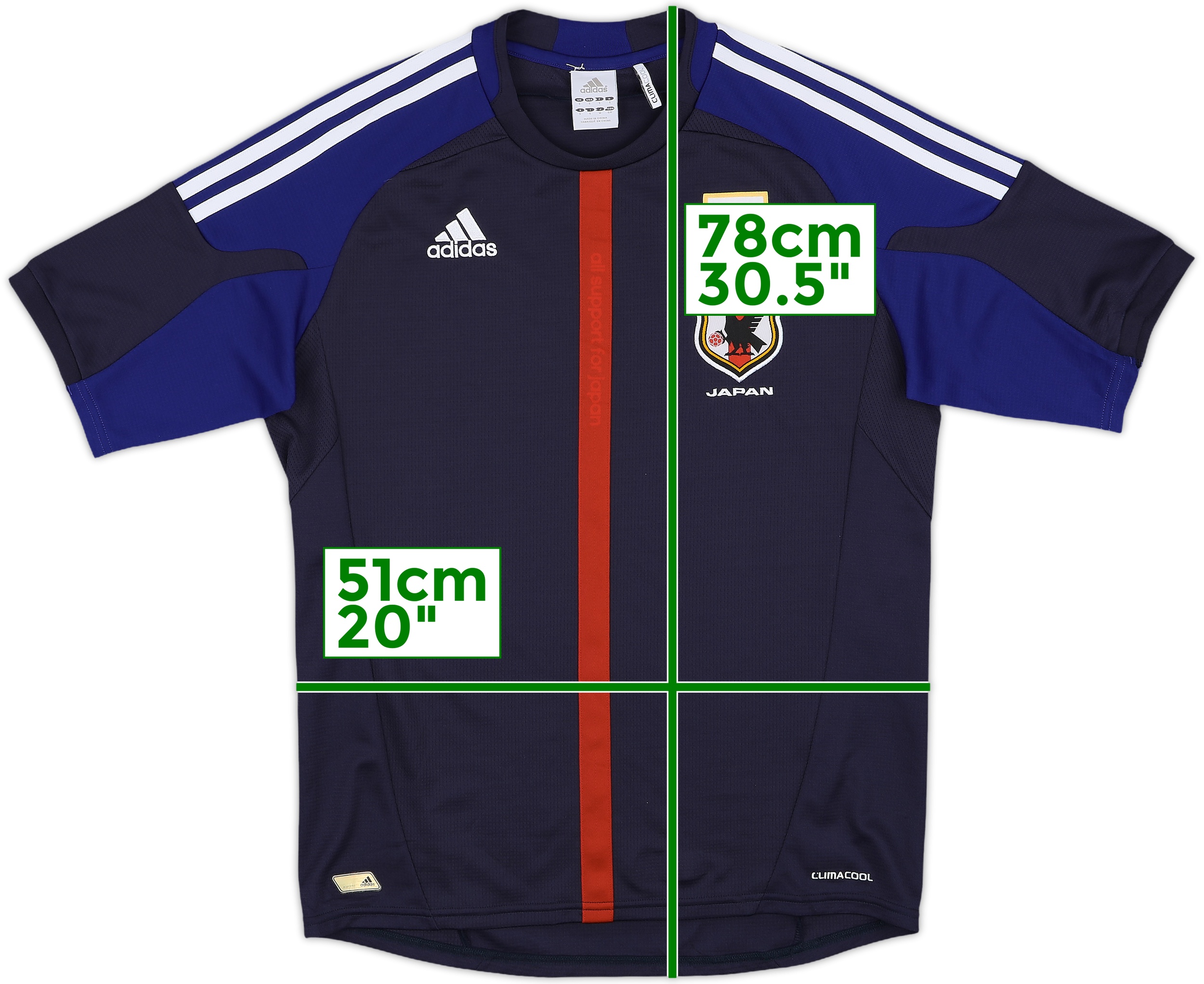 正規品　Japan Home 2010 Shirt Honda #18 2010 Japan National Team Player Jersey Home Formotion Honda