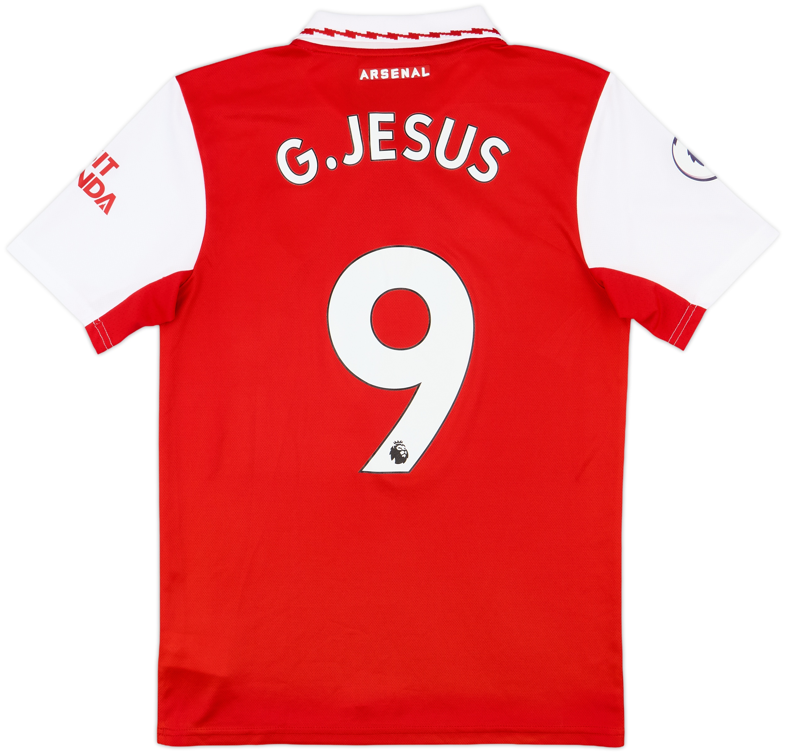 2023-24 Arsenal Match Issue Home Shirt G. Jesus #9