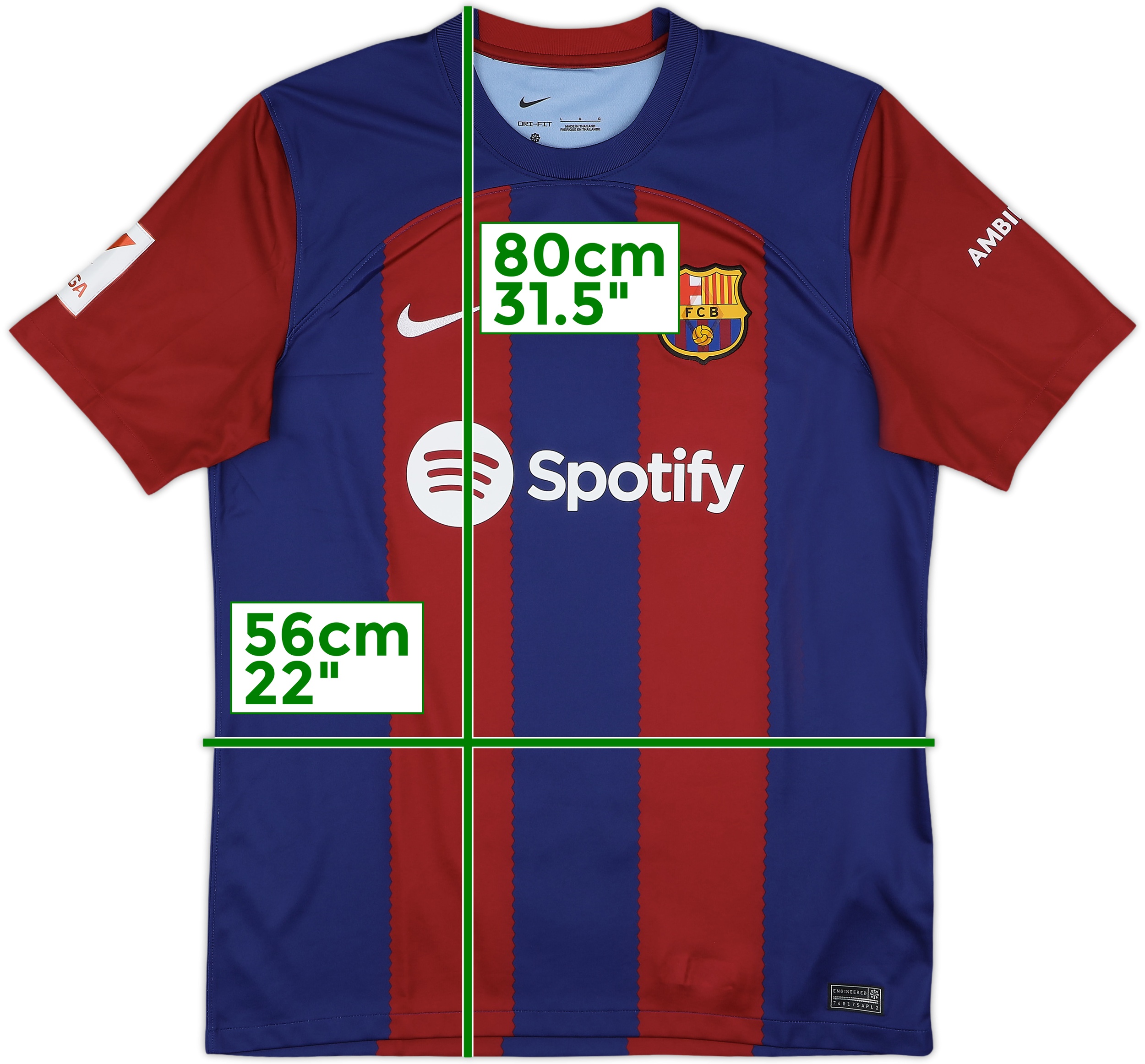 Barcelona シャツ Lサイズ 2023-24 Barcelona Home Shirt - 10/10 - (L)
