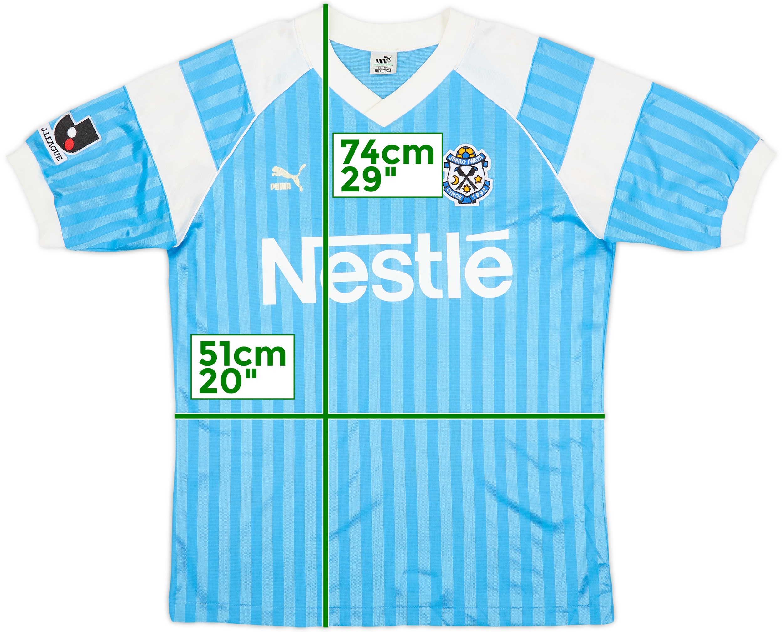 1994-95 Jubilo Iwata Home Shirt - 8/10 - (L)