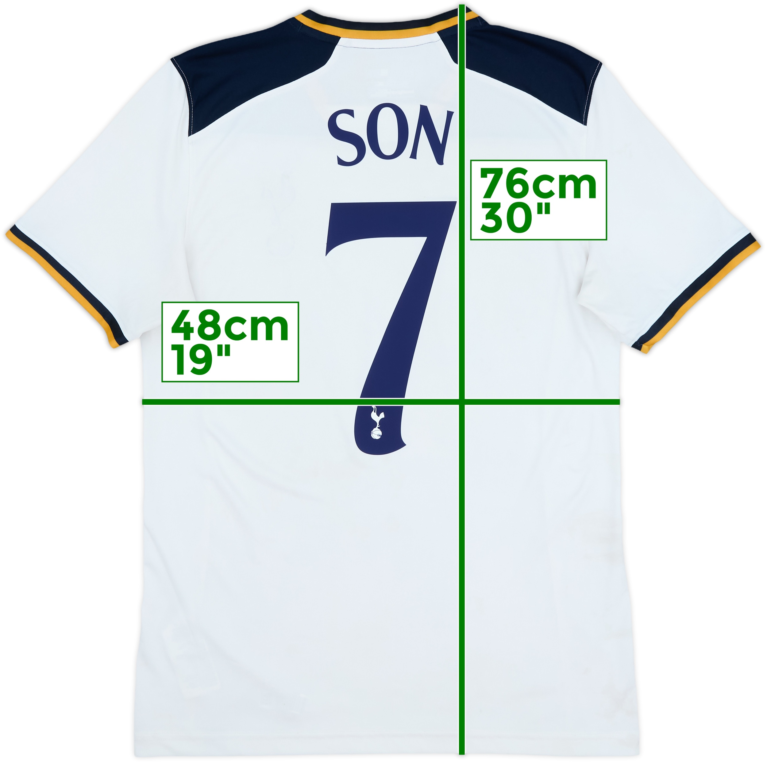 2020-21 Tottenham Home Shirt Son #7 - 6/10 - (S)