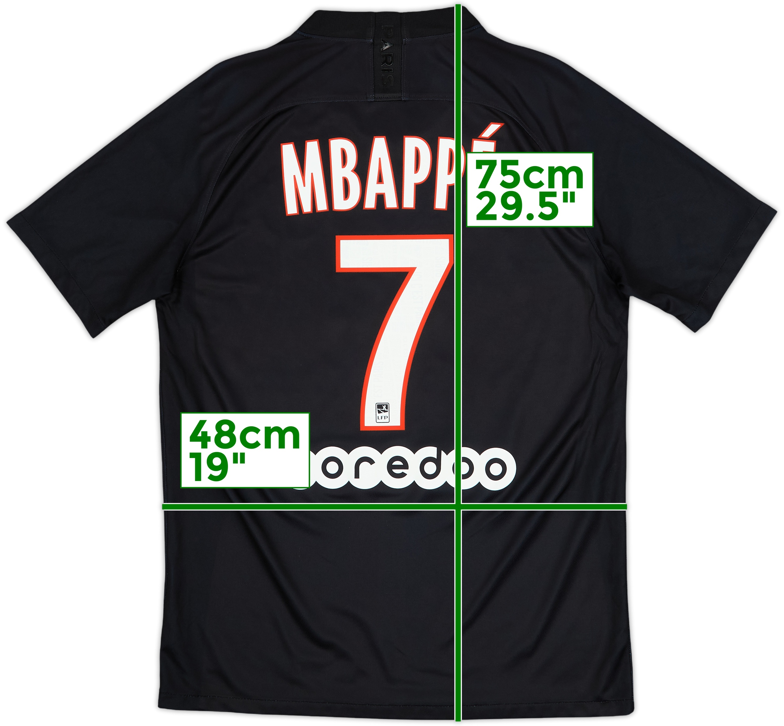 2023/24 PSG Authentic Third UCL Jersey #7 Mbappe Medium