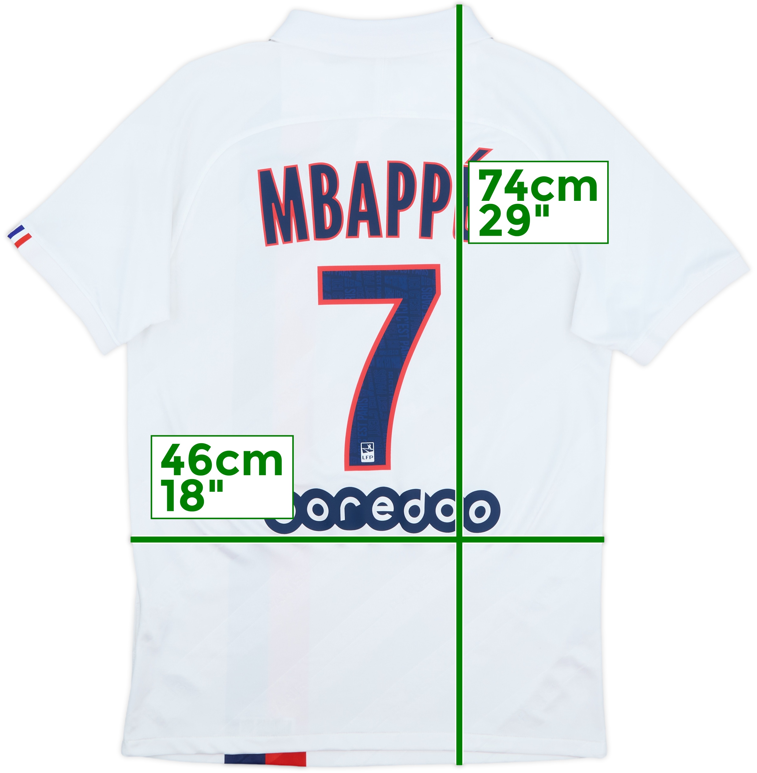 2019-20 Paris Saint-Germain Third Shirt Mbappe #7 - 9/10 - (S)