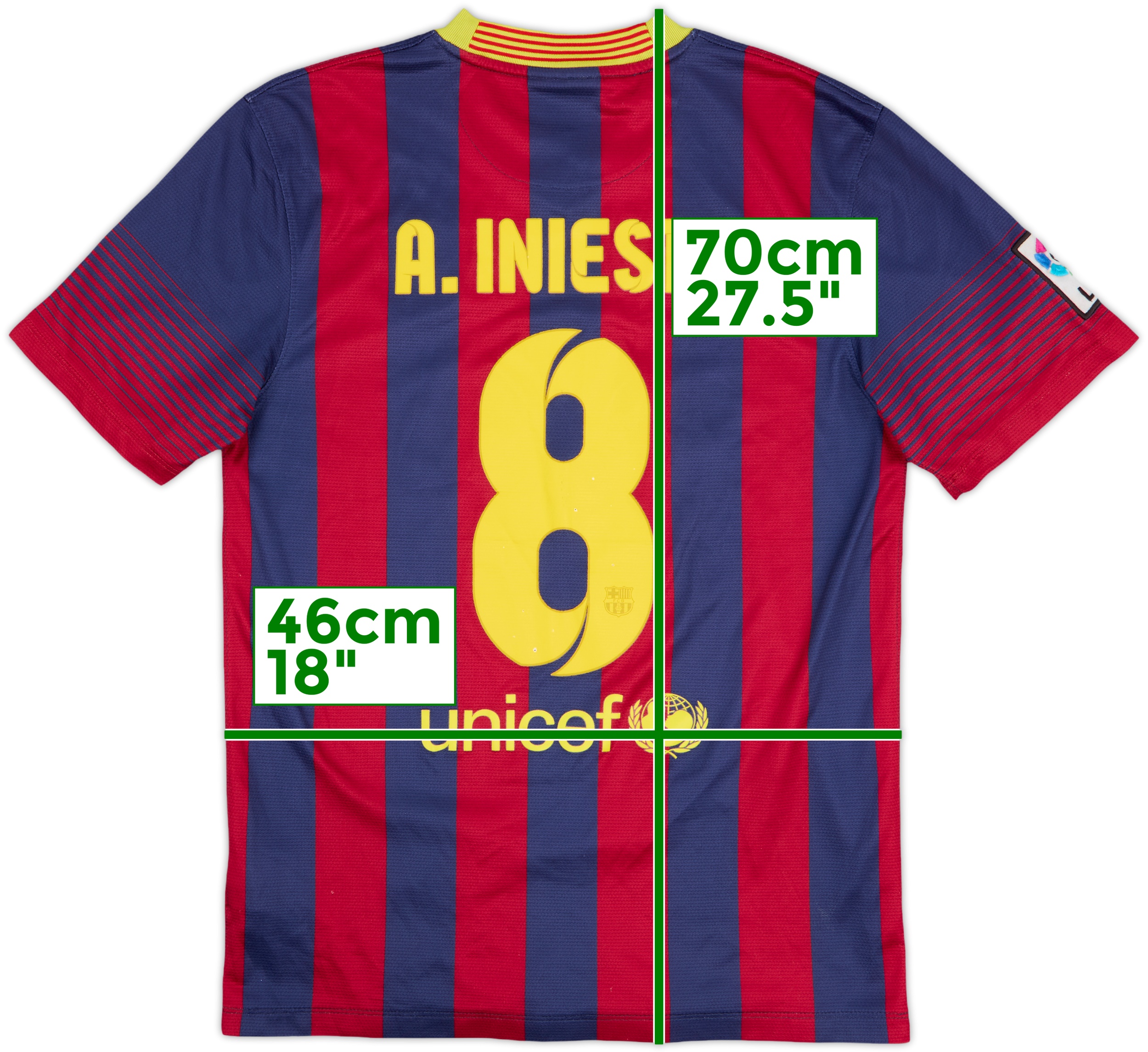 FC Barcelona A. INIESTA 8番シャツ 2010-11 Barcelona Home Shirt A.Iniesta #8 - 6/10 - (Women's S)
