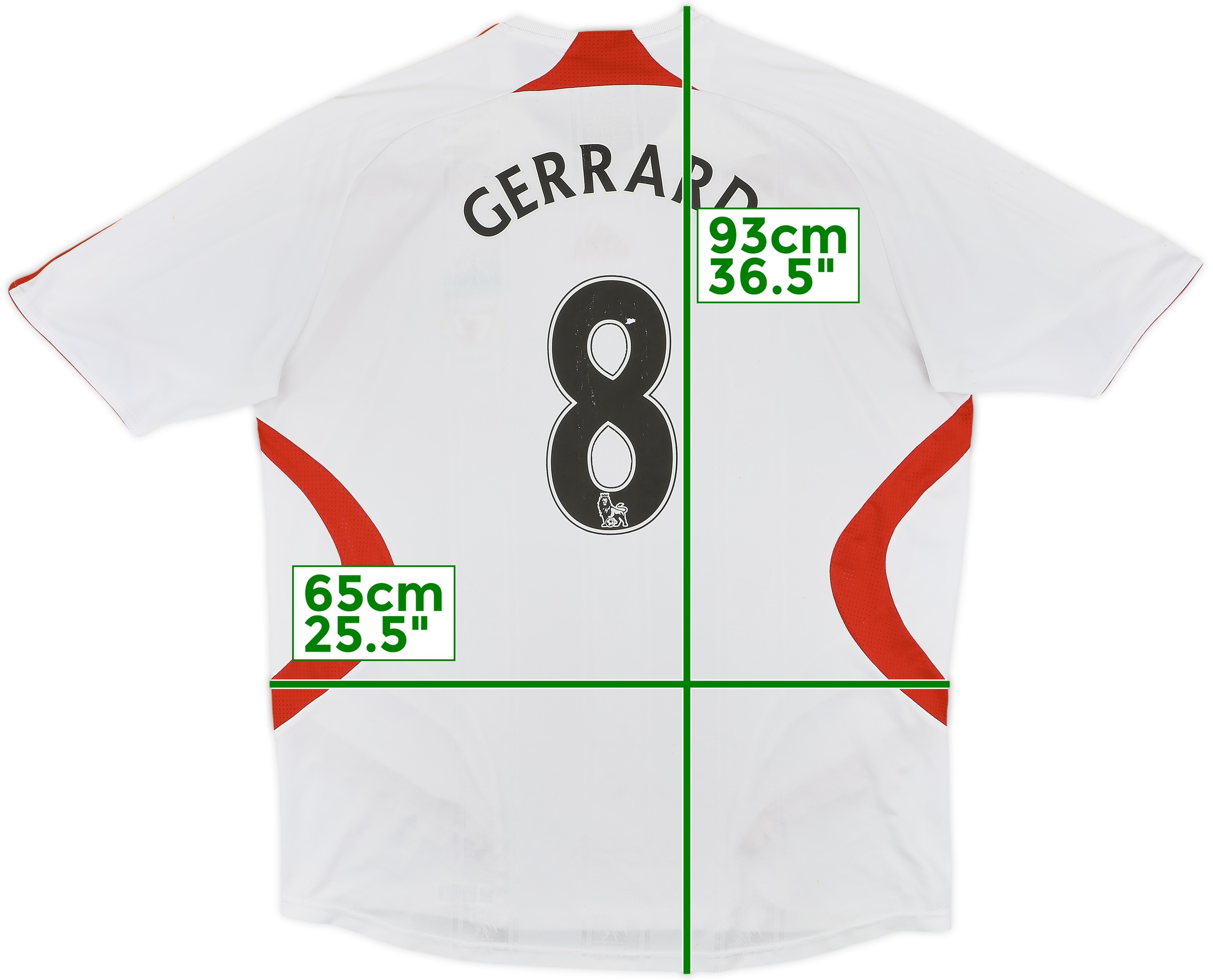 リヴァプール12-13アウェイ　ユニフォームGERRARD 8 GERRARD #8 MEN'S FC LIVERPOOL 2013/2014 AWAY SOCCER FOOTBALL