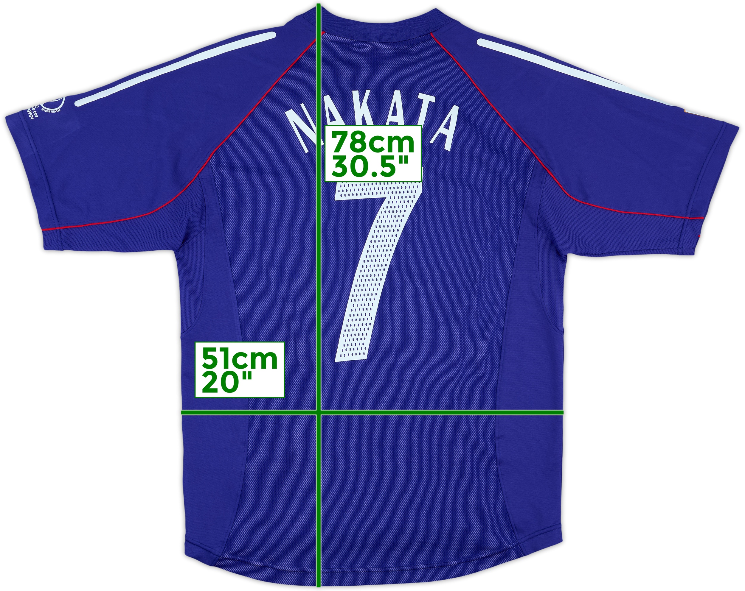 2002-04 Japan Home Shirt Nakata #7 - 9/10 - (M)