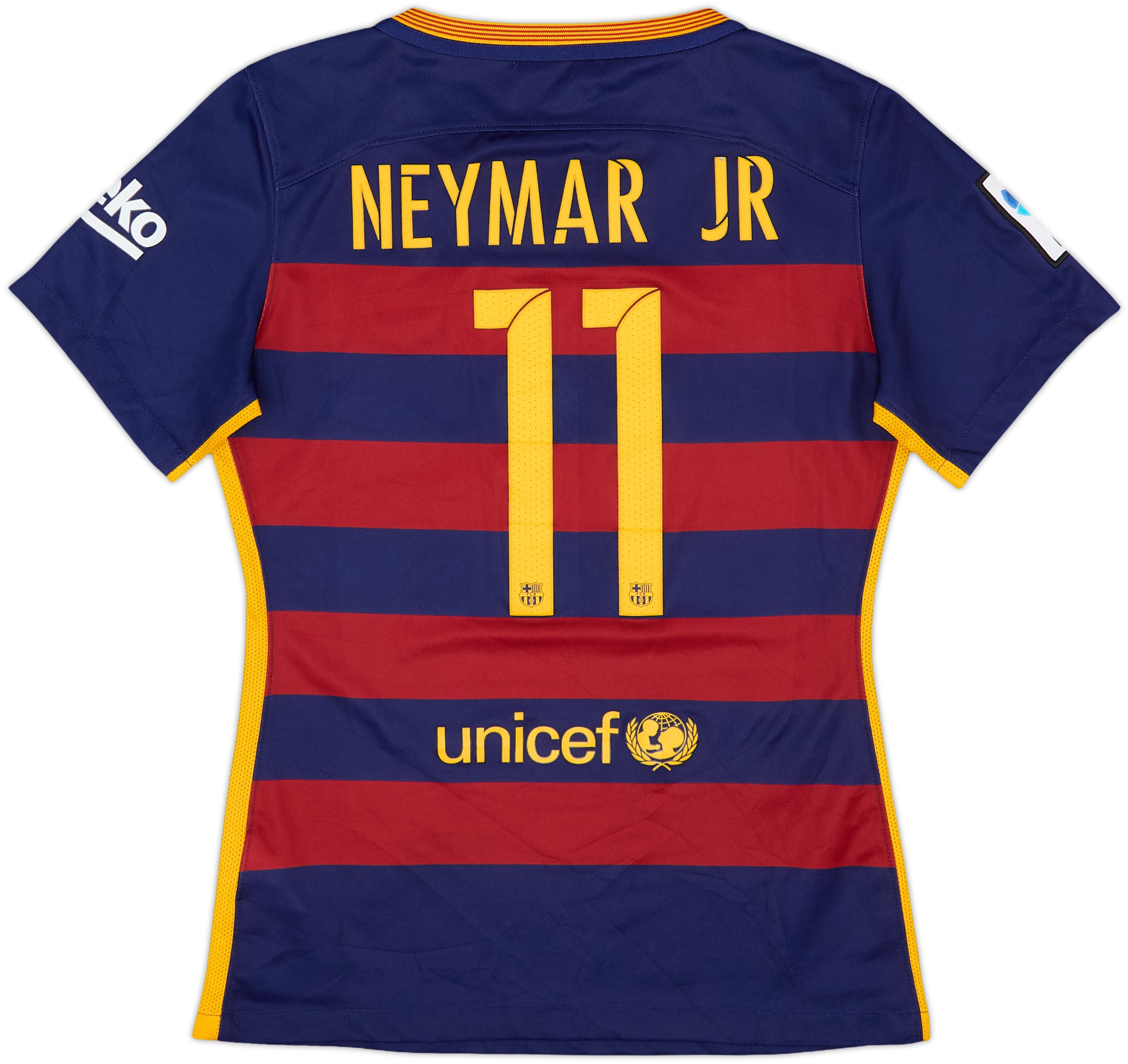 2015-16 Barcelona Home Shirt Neymar Jr #11 - 8/10 - (Women's S)