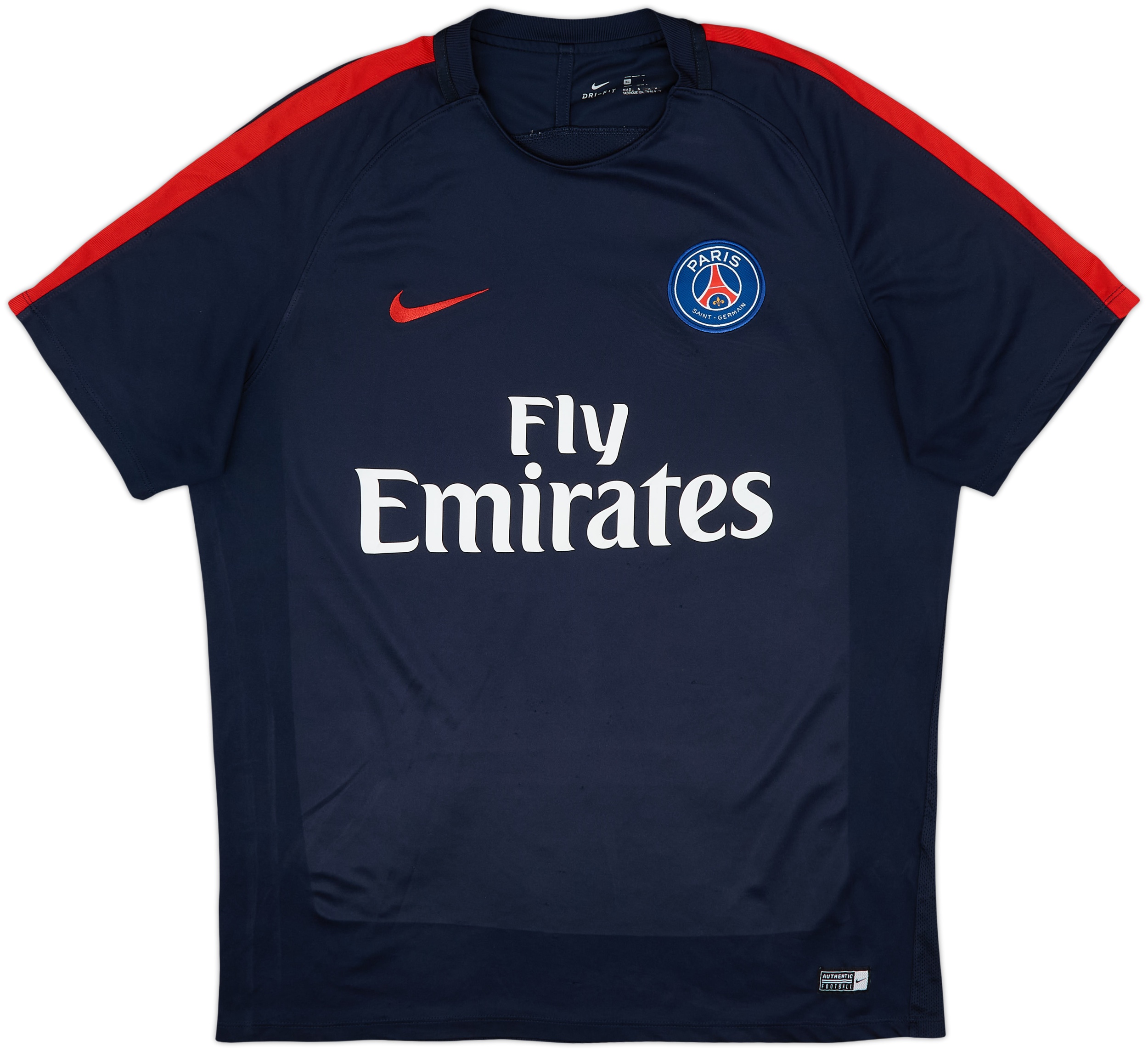 ウェア Paris Saint-Germain uniform shirt Nike 2016-17 Paris Saint-Germain Nike Training Shirt - 7/10 - (XL)