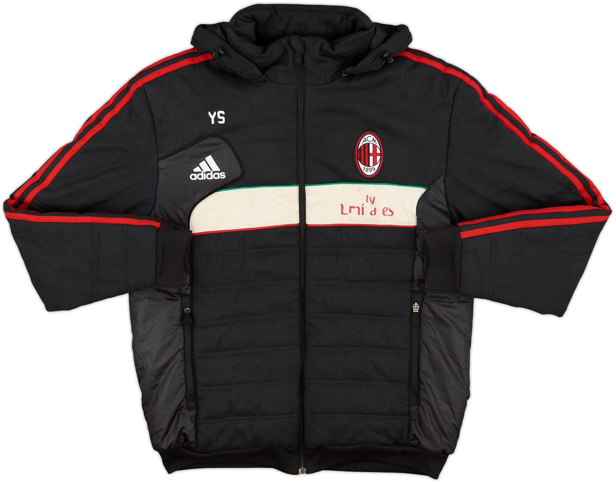 AC MILAN adidas フルジップジャケット　ナイロン　Mサイズ 2012-13 AC Milan adidas Track Jacket - 6/10 - (S)